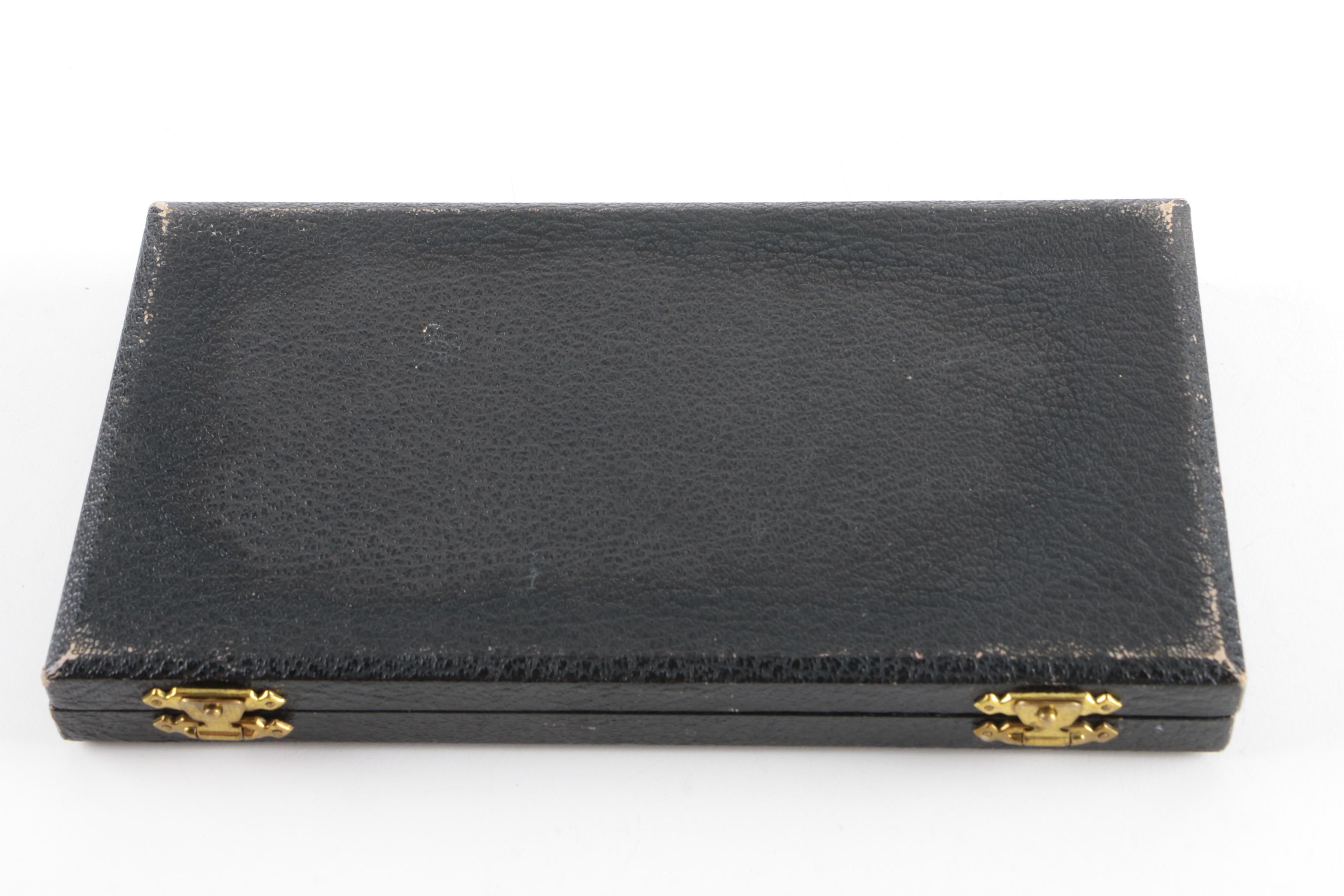 1953 William Suckling Ltd. British Sterling Silver Demitasse Spoon Set in Case