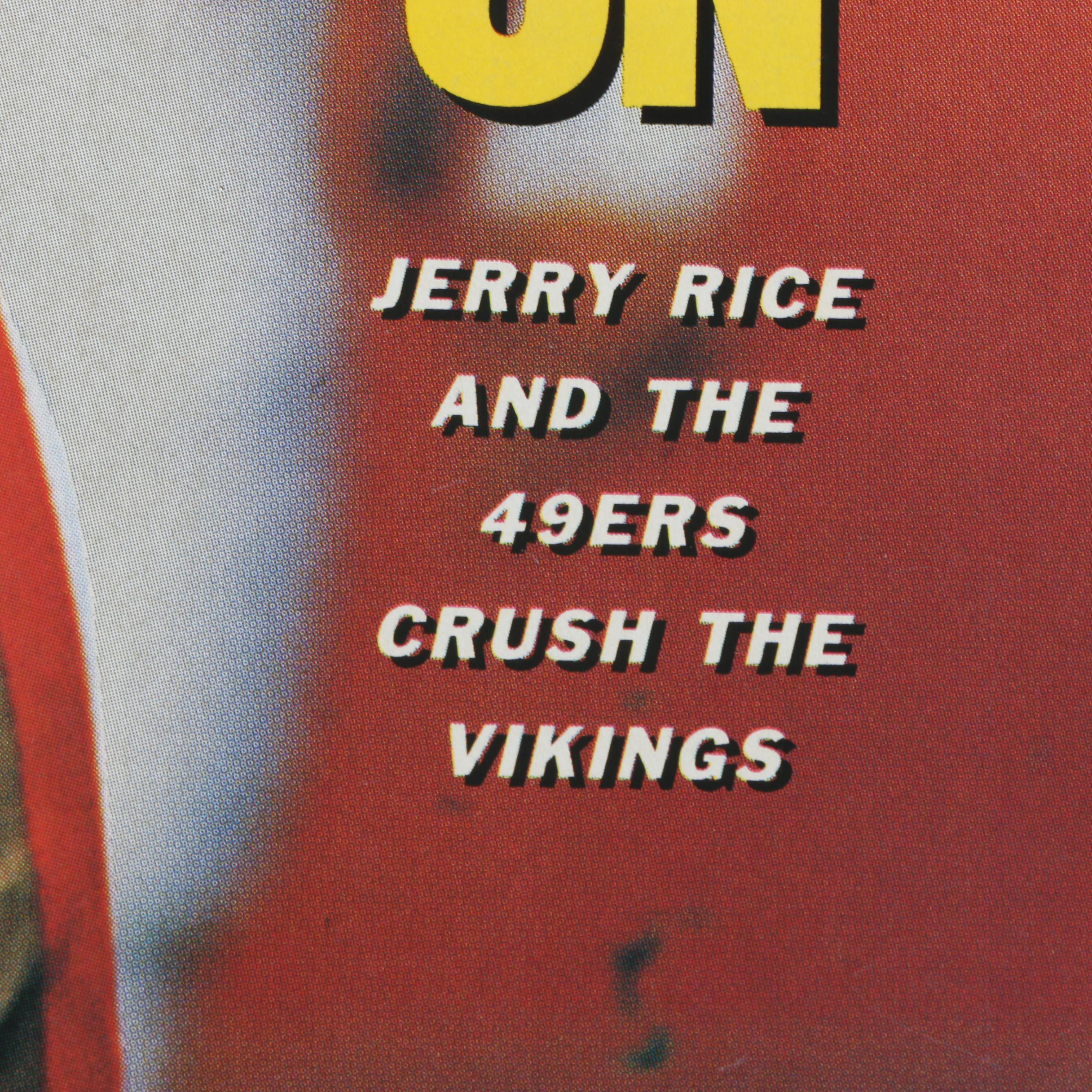 Jerry Rice Autographed January 15, 1990 "Sports Illustrated" Magazine
