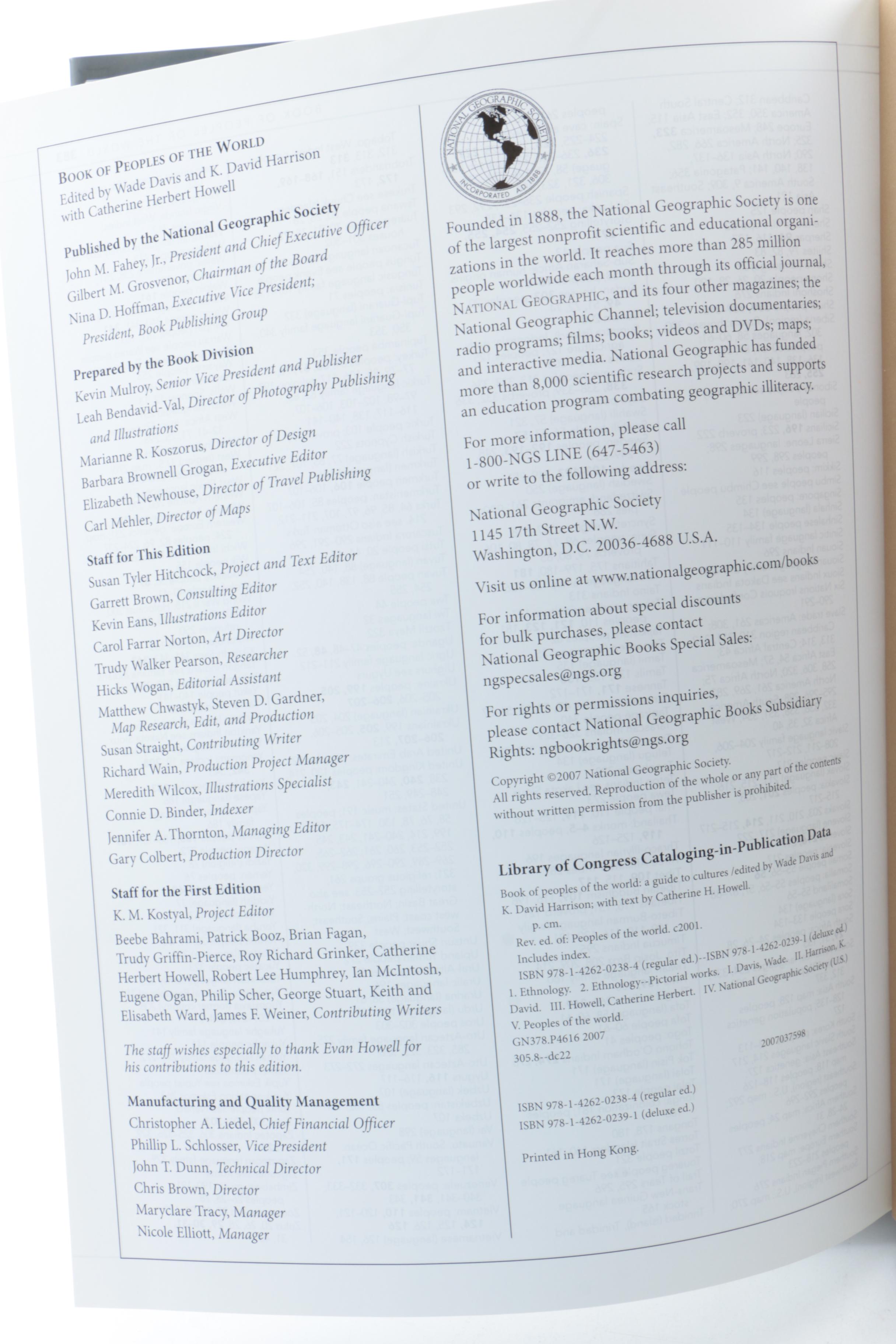 Pair of "The National Geographic Society" Books ,