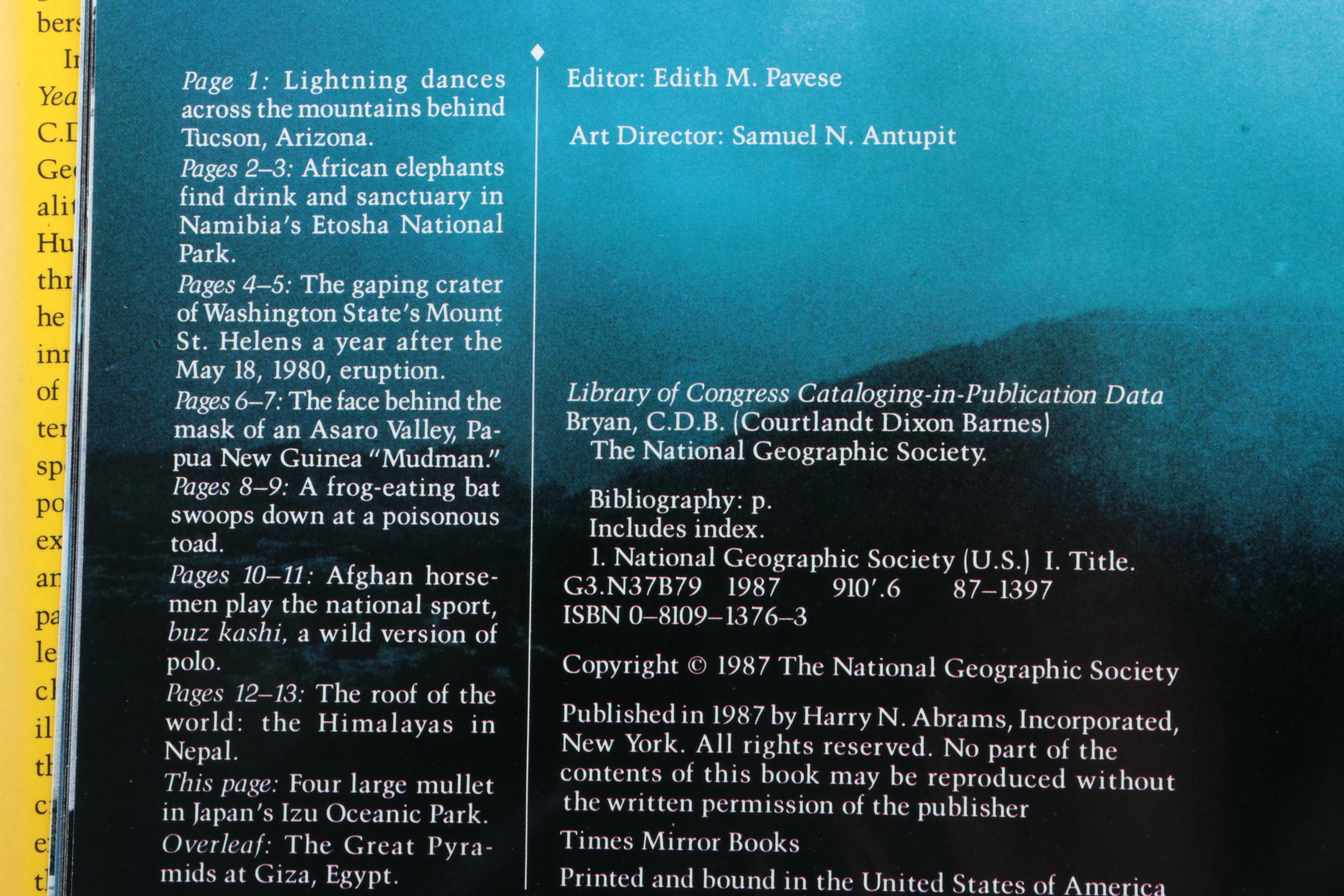 Pair of "The National Geographic Society" Books ,