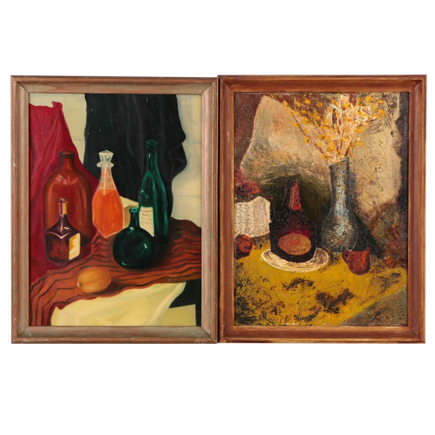 Pair of D.A. Granger Still Life Oil Paintings