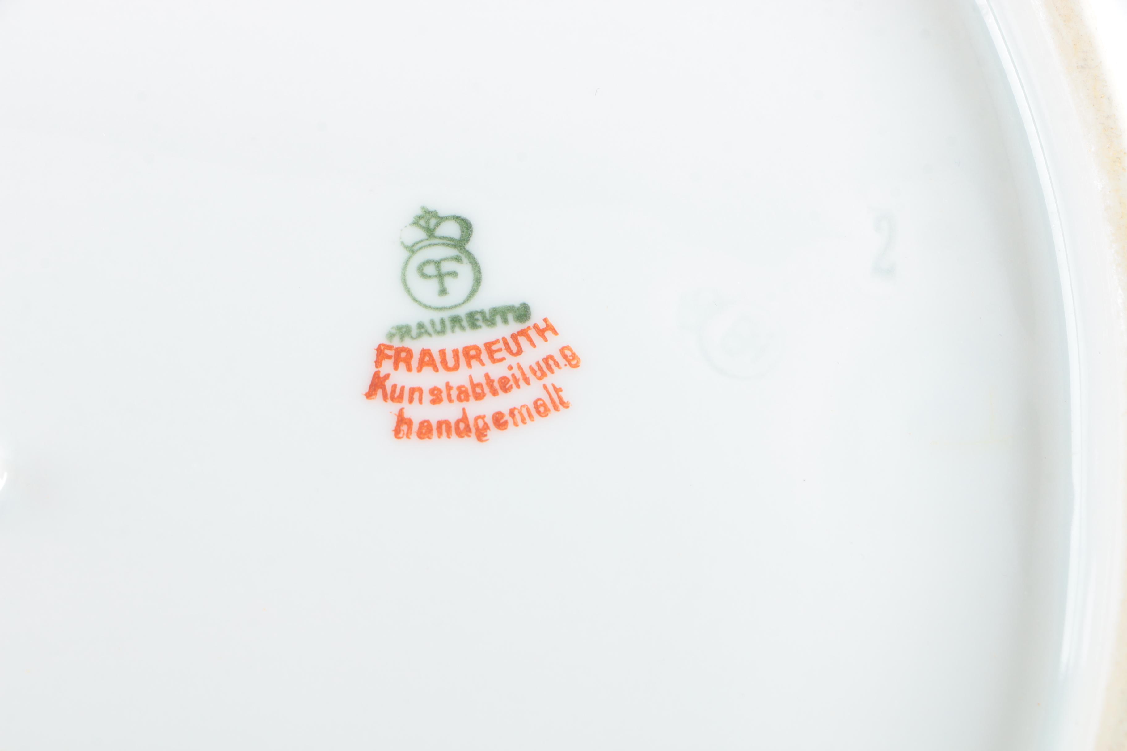 1917-26 Fraureuth Porcelain Serveware