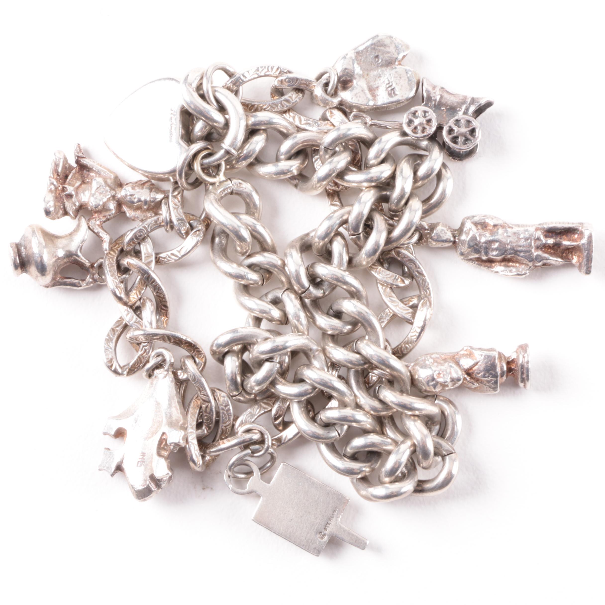 Sterling Silver Rainbow Moonstone and Imitation Lapis Lazuli Jewelry Selection