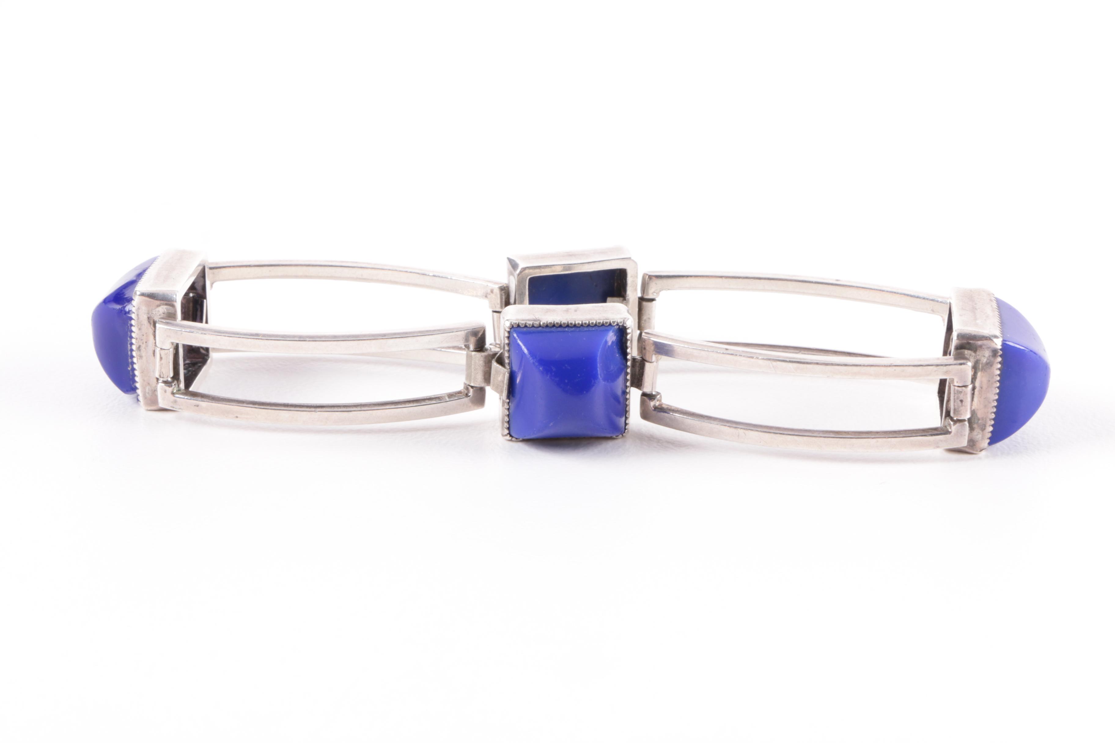 Sterling Silver Rainbow Moonstone and Imitation Lapis Lazuli Jewelry Selection