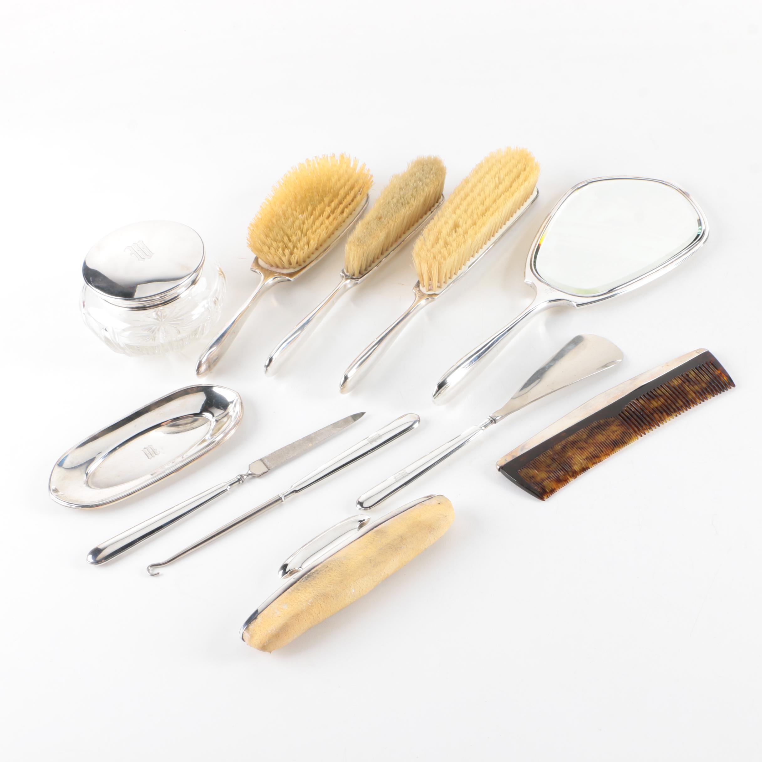 La Pierre Sterling Silver Vanity Set