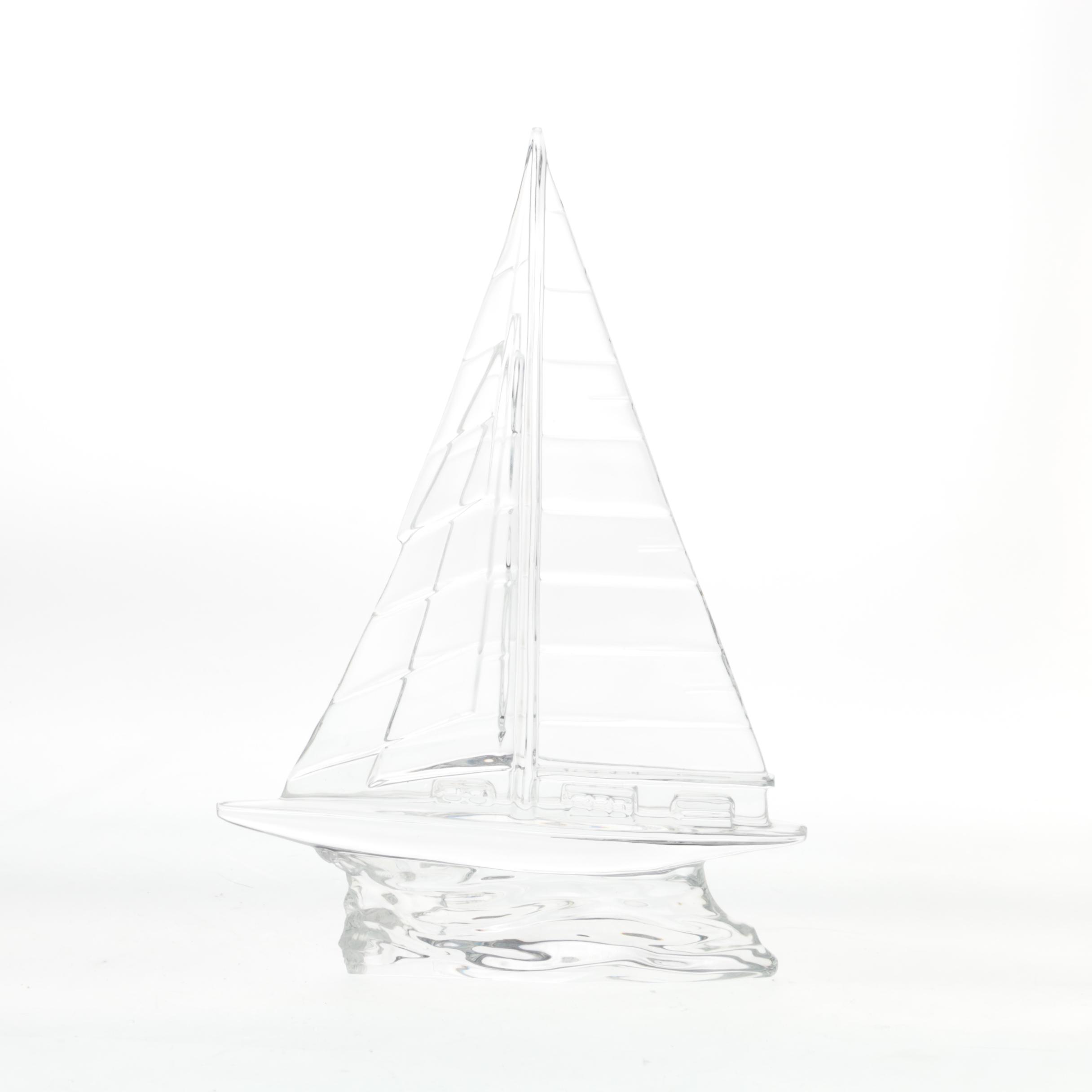 Waterford Crystal Sailboat Figurine