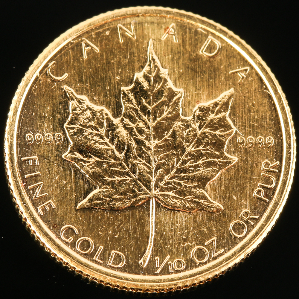 1984 Canadian Maple Leaf $5 Gold Coin