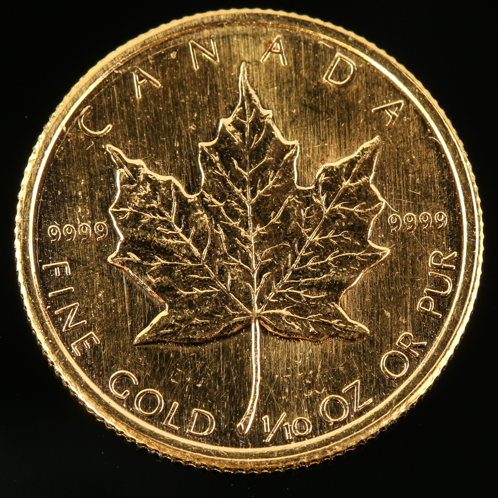 1984 Canadian Maple Leaf $5 Gold Coin