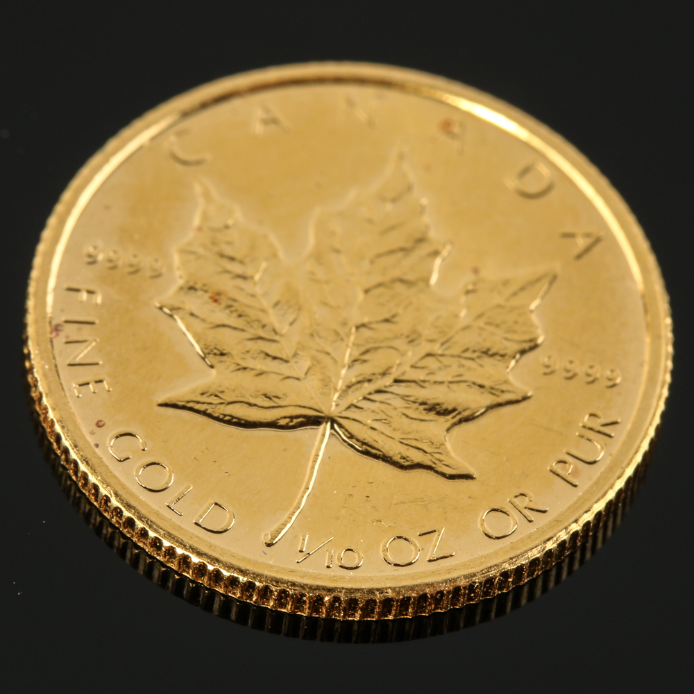 1984 Canadian Maple Leaf $5 Gold Coin