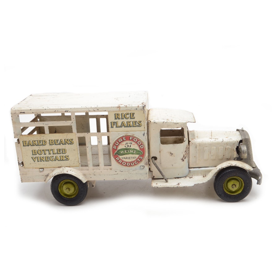 1930s Metal Craft H.J. Heinz Co. Metal Delivery Truck