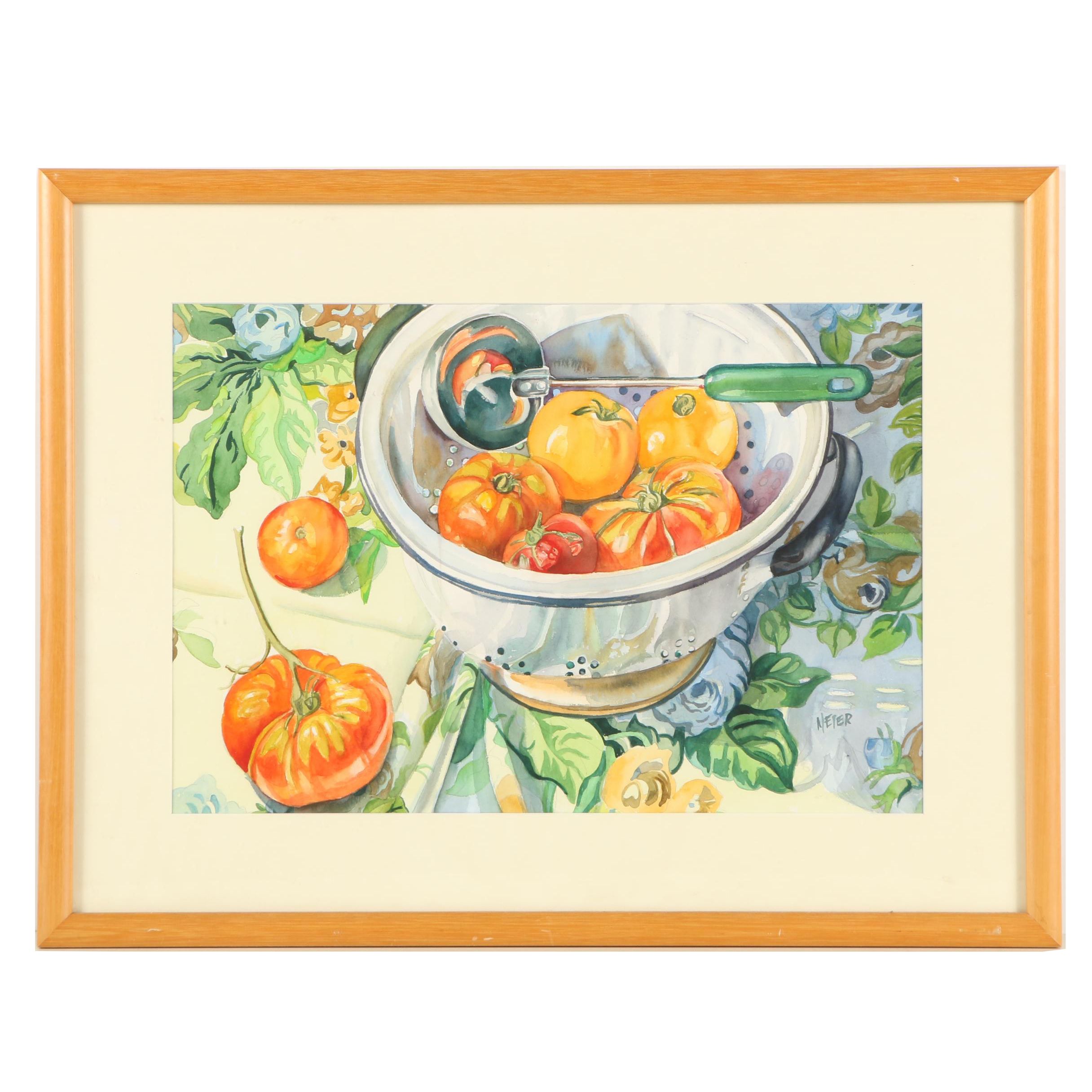 Elanor Meier Watercolor Painting "Garden Variety"