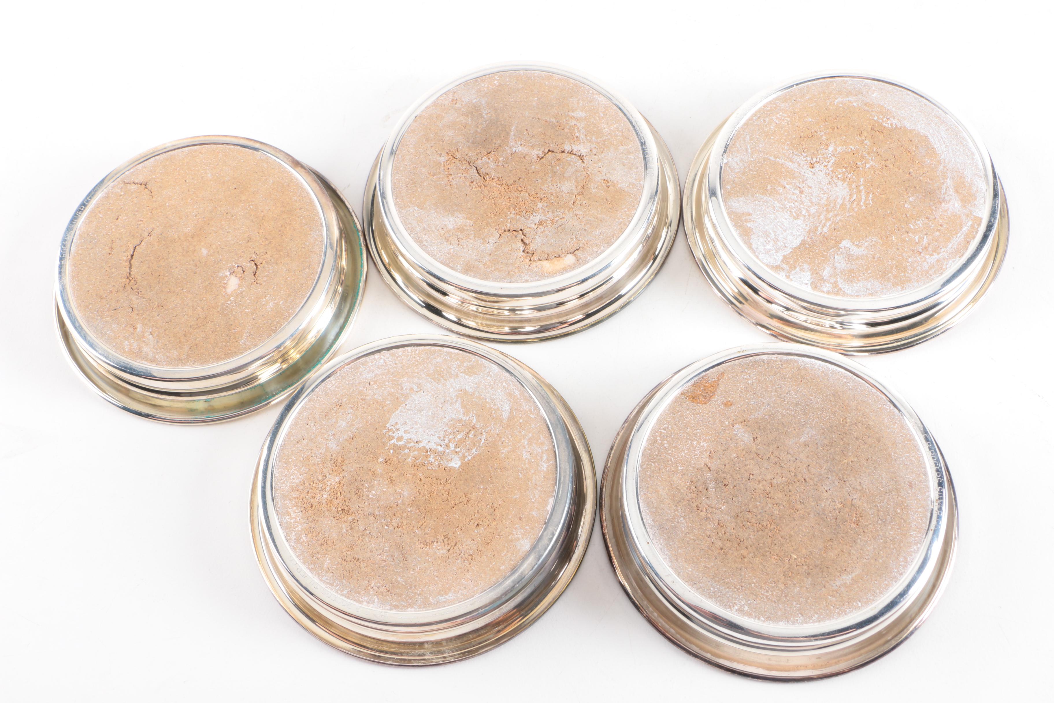 Sterling Silver and Porcelain Avian Themed Plates and Coasters