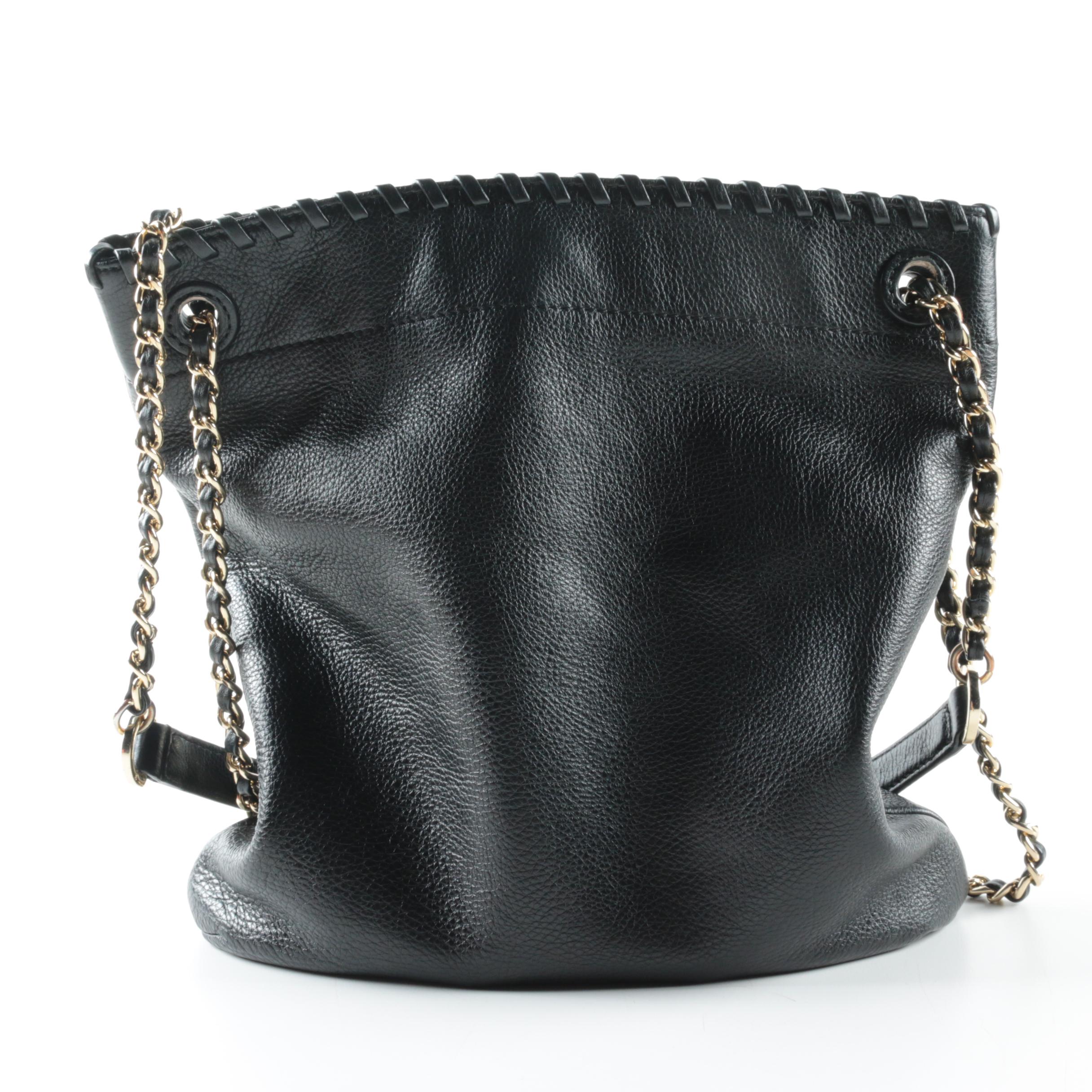 Tory Burch Black Leather Shoulder Bag