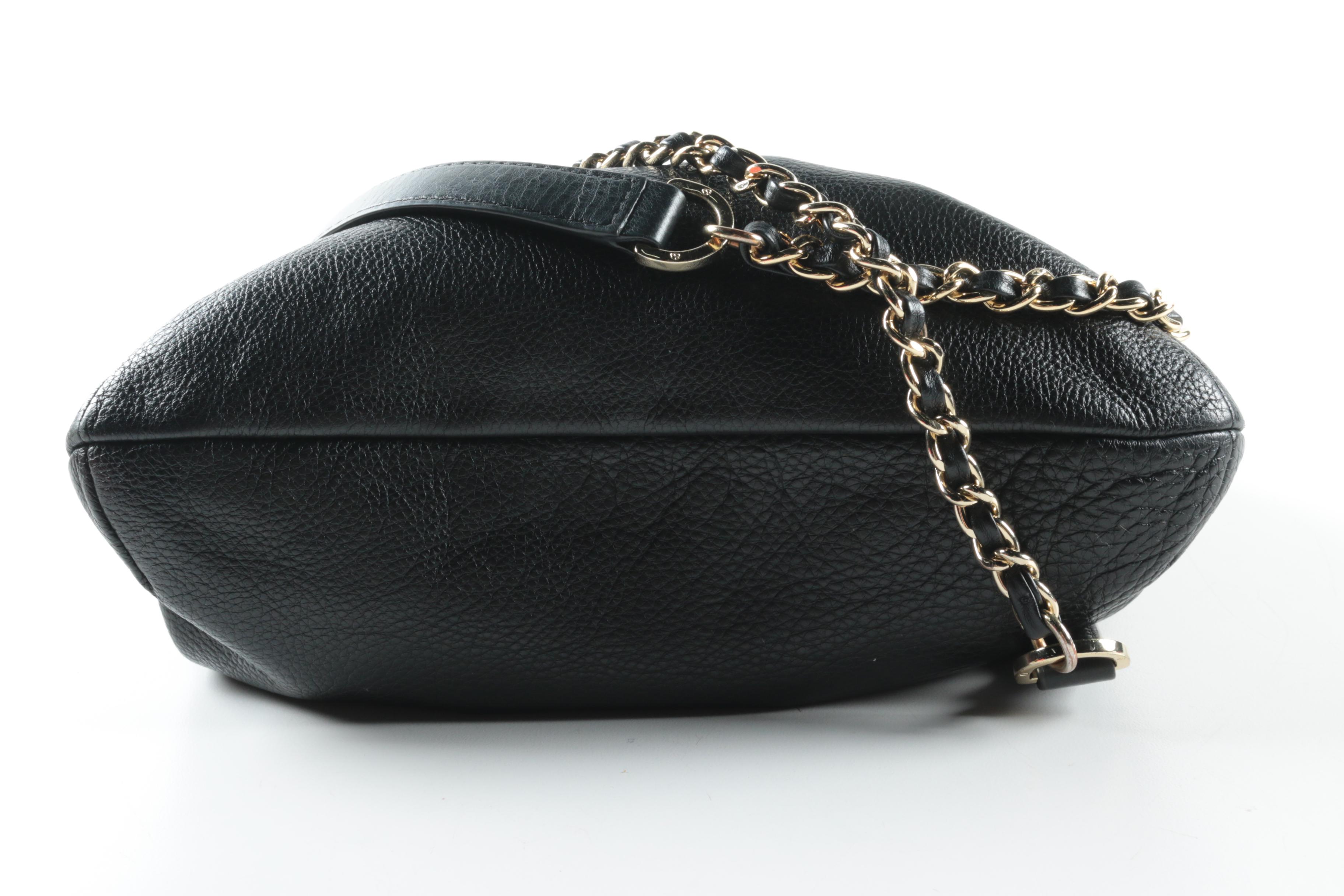 Tory Burch Black Leather Shoulder Bag