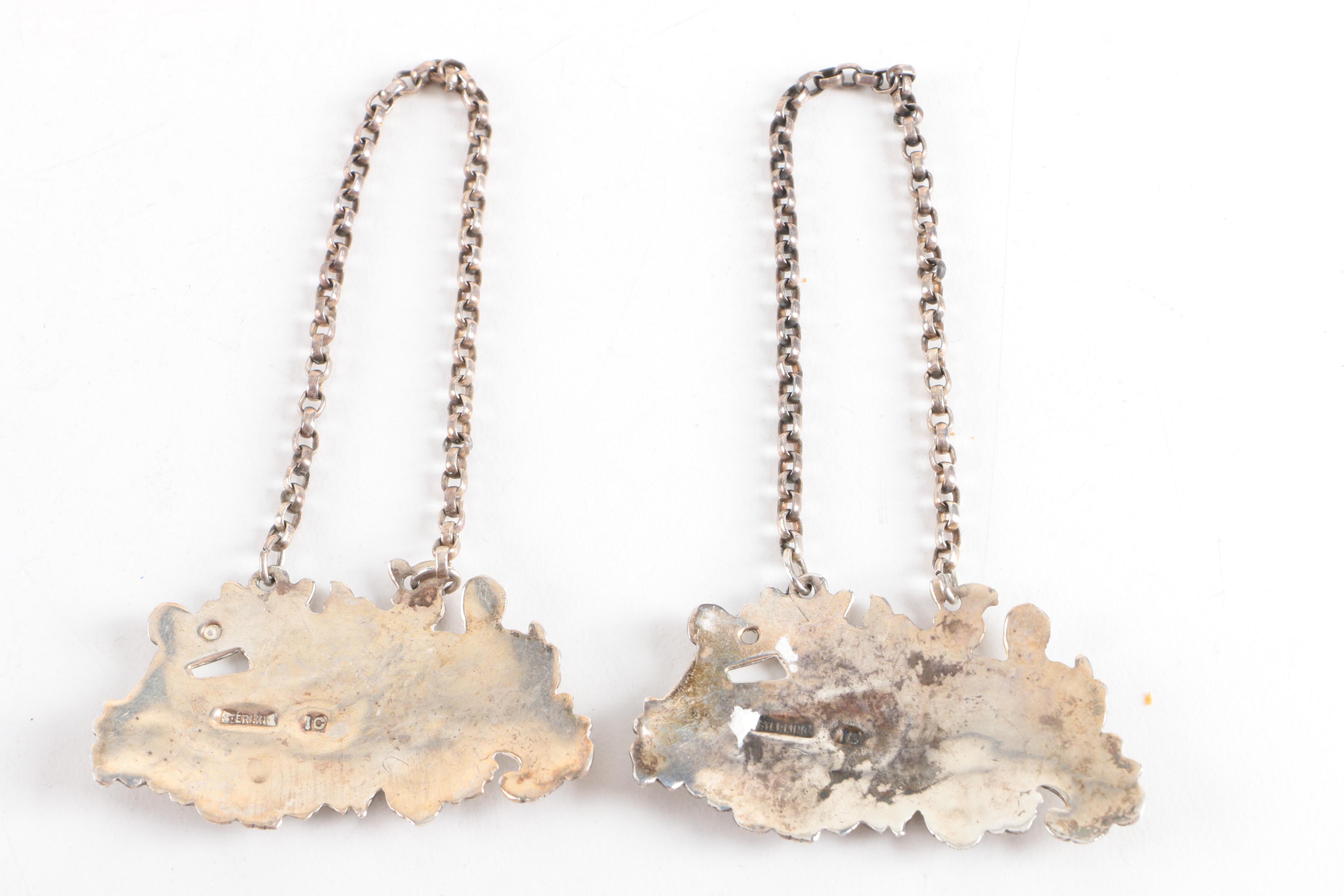 Walker & Hall Glass and Sterling Decanter with Sterling Silver and Glass Barware