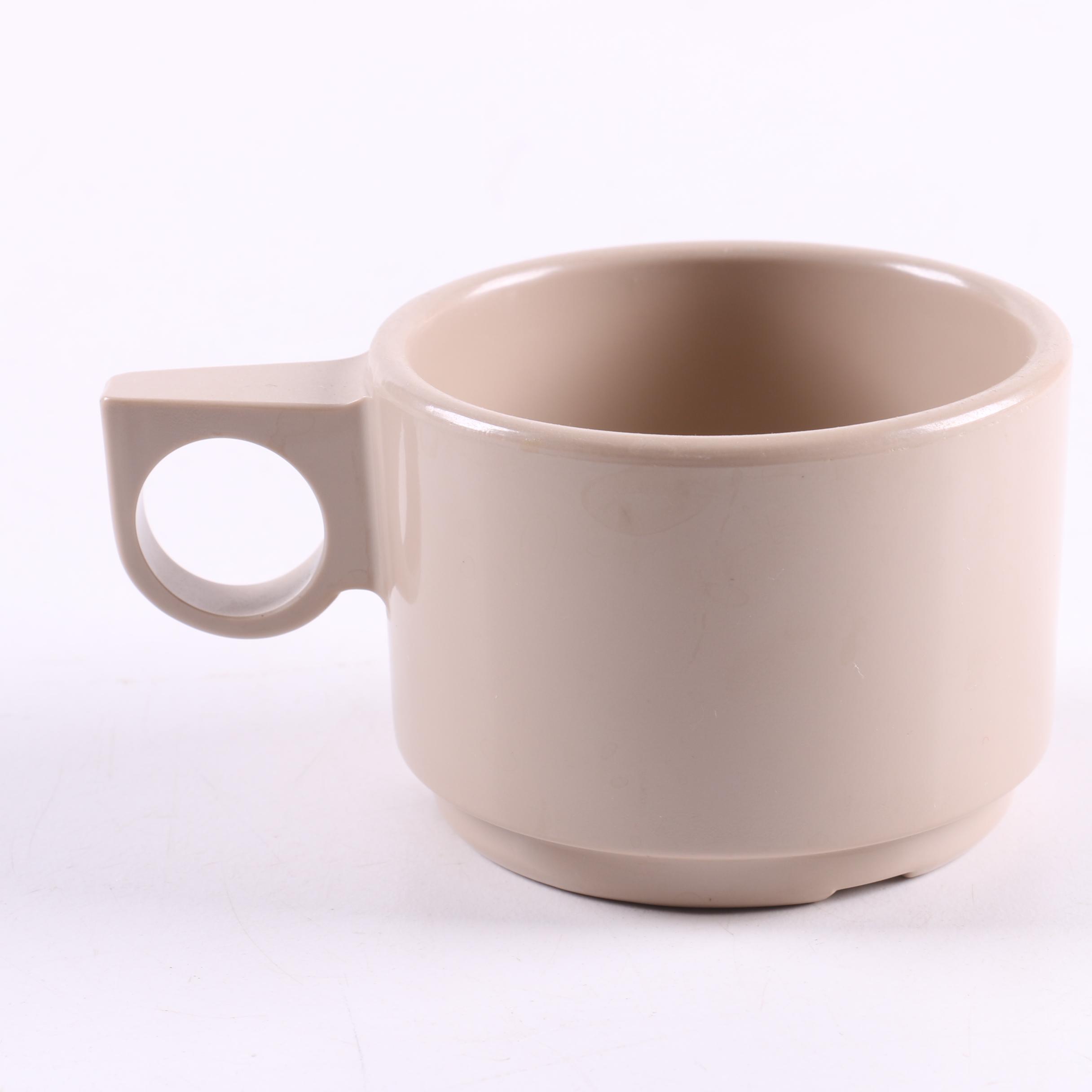 Vintage "Mallo-Ware" by Mallory Melamine Cafeteria Trays and Cups