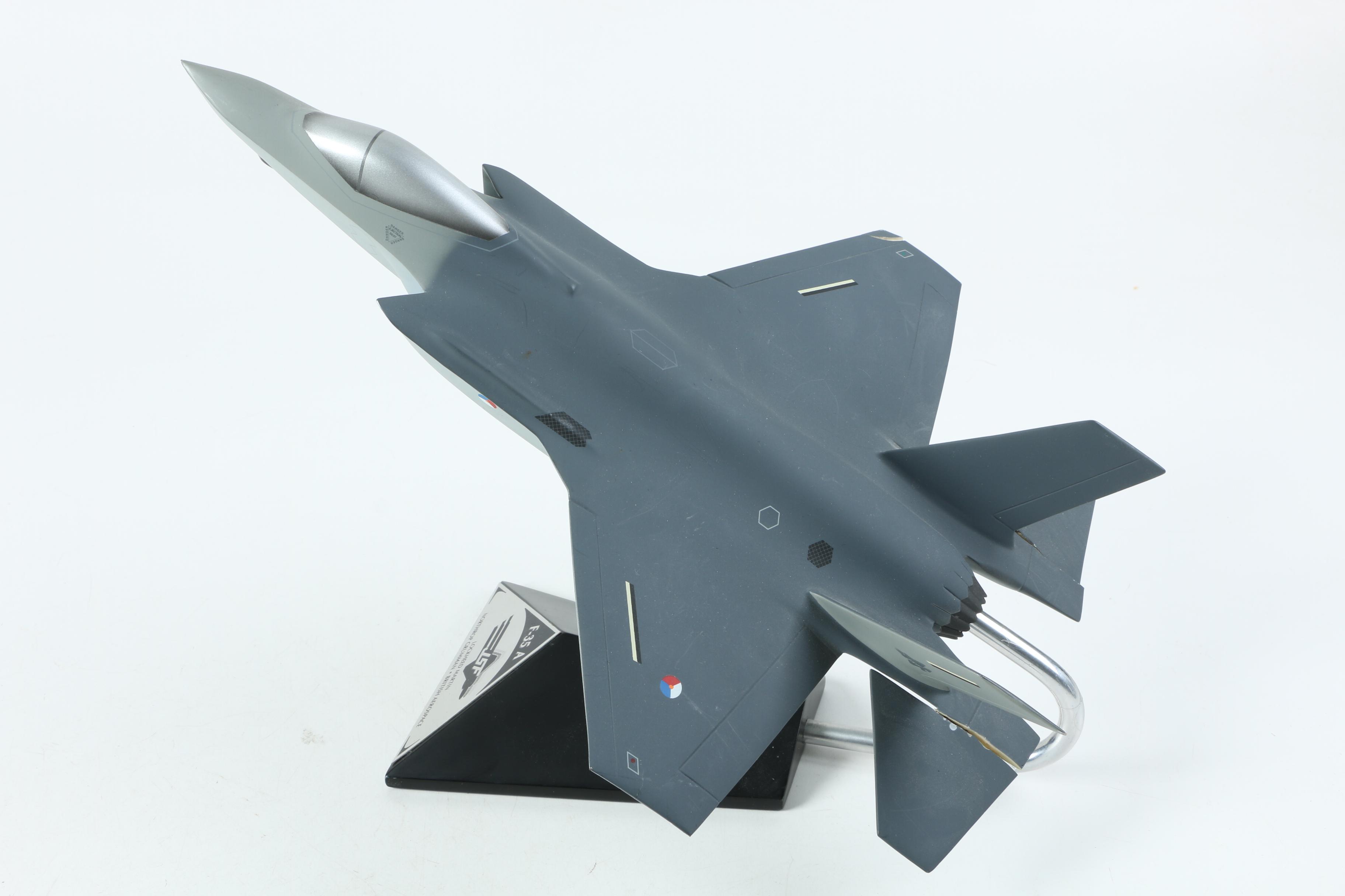 Lockheed Martin F-35A Model with Medal and Pins