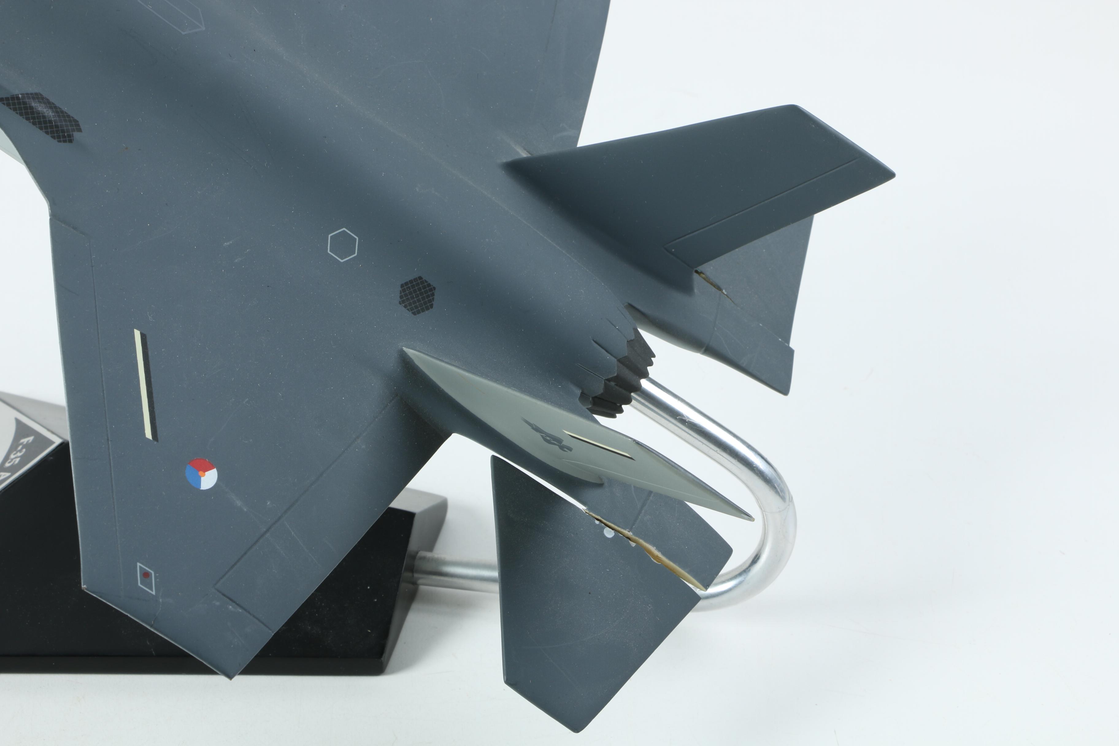 Lockheed Martin F-35A Model with Medal and Pins