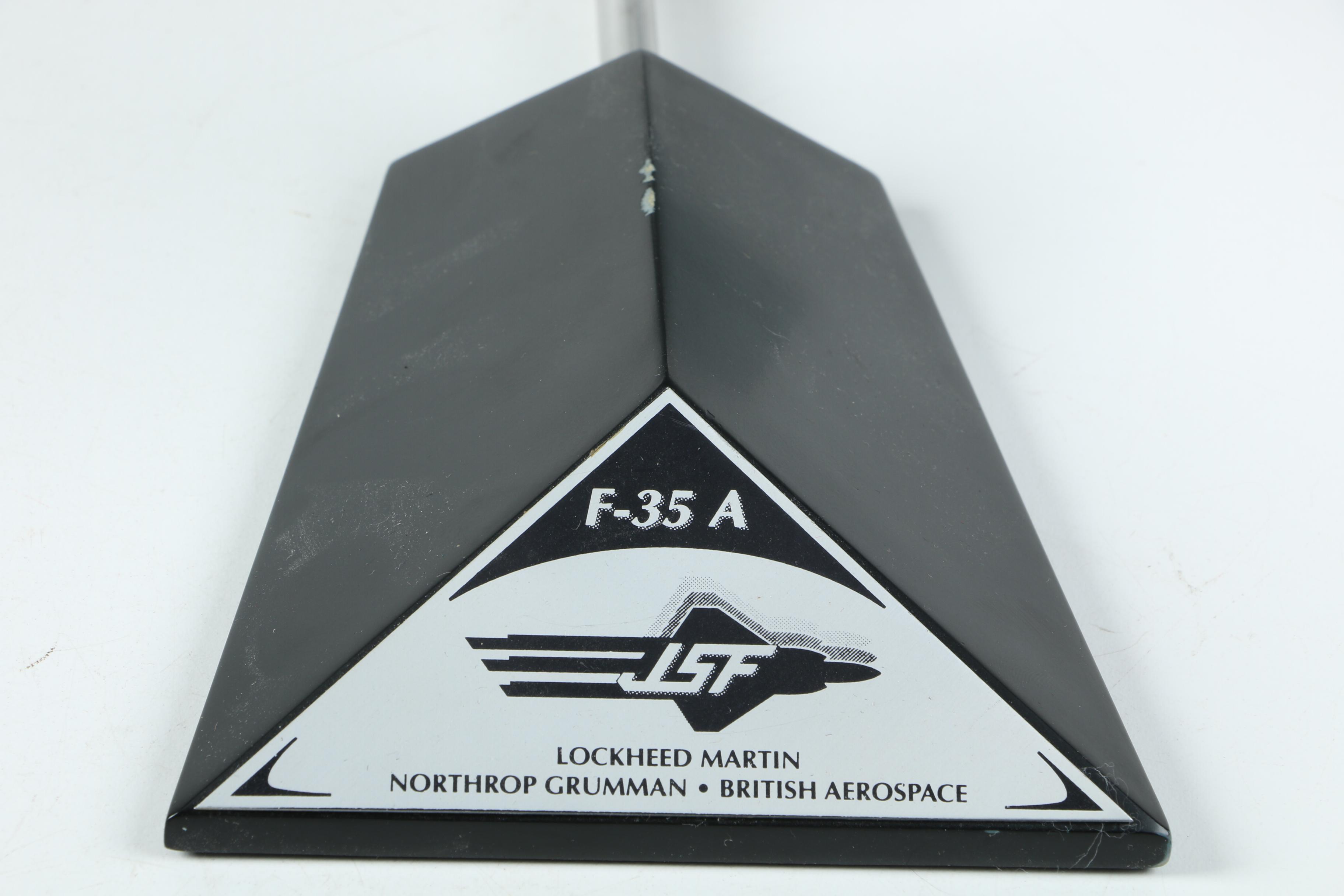 Lockheed Martin F-35A Model with Medal and Pins