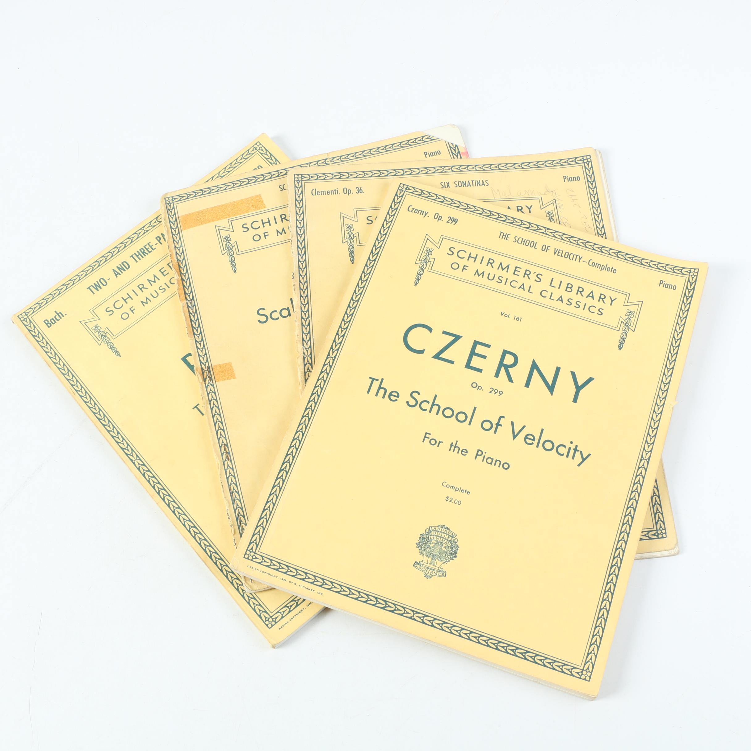 "Schirmer's Library of Musical Classics" Sheet Music Volumes