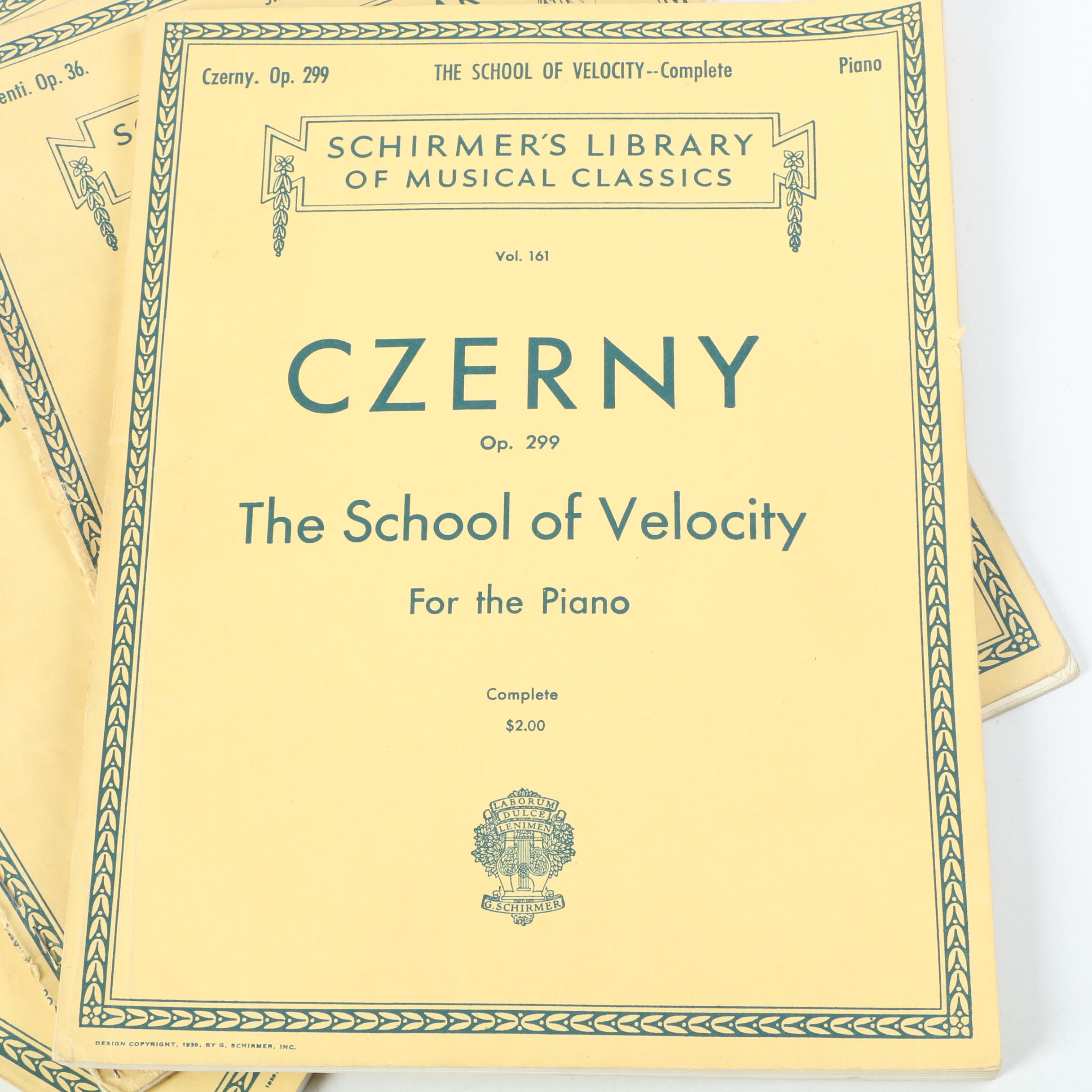 "Schirmer's Library of Musical Classics" Sheet Music Volumes