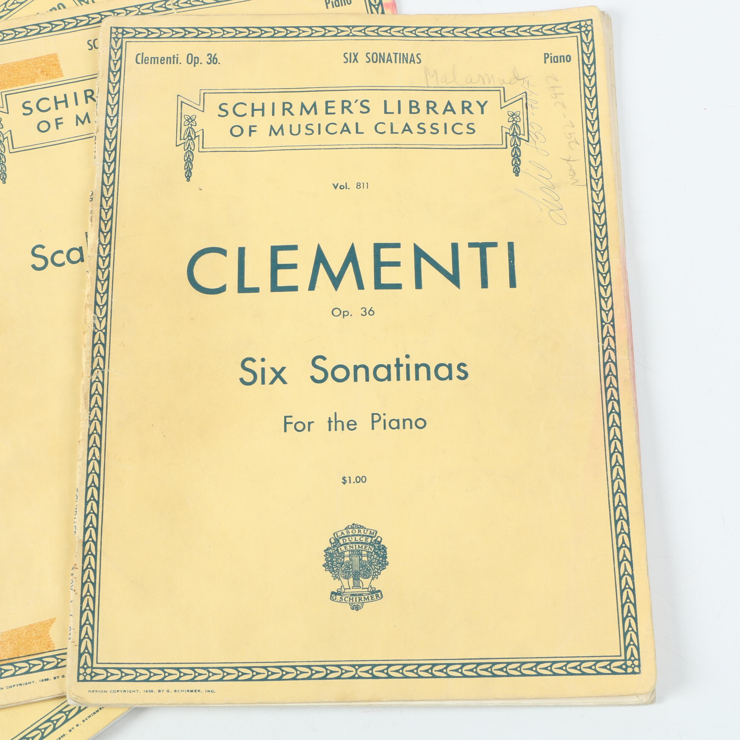 "Schirmer's Library of Musical Classics" Sheet Music Volumes