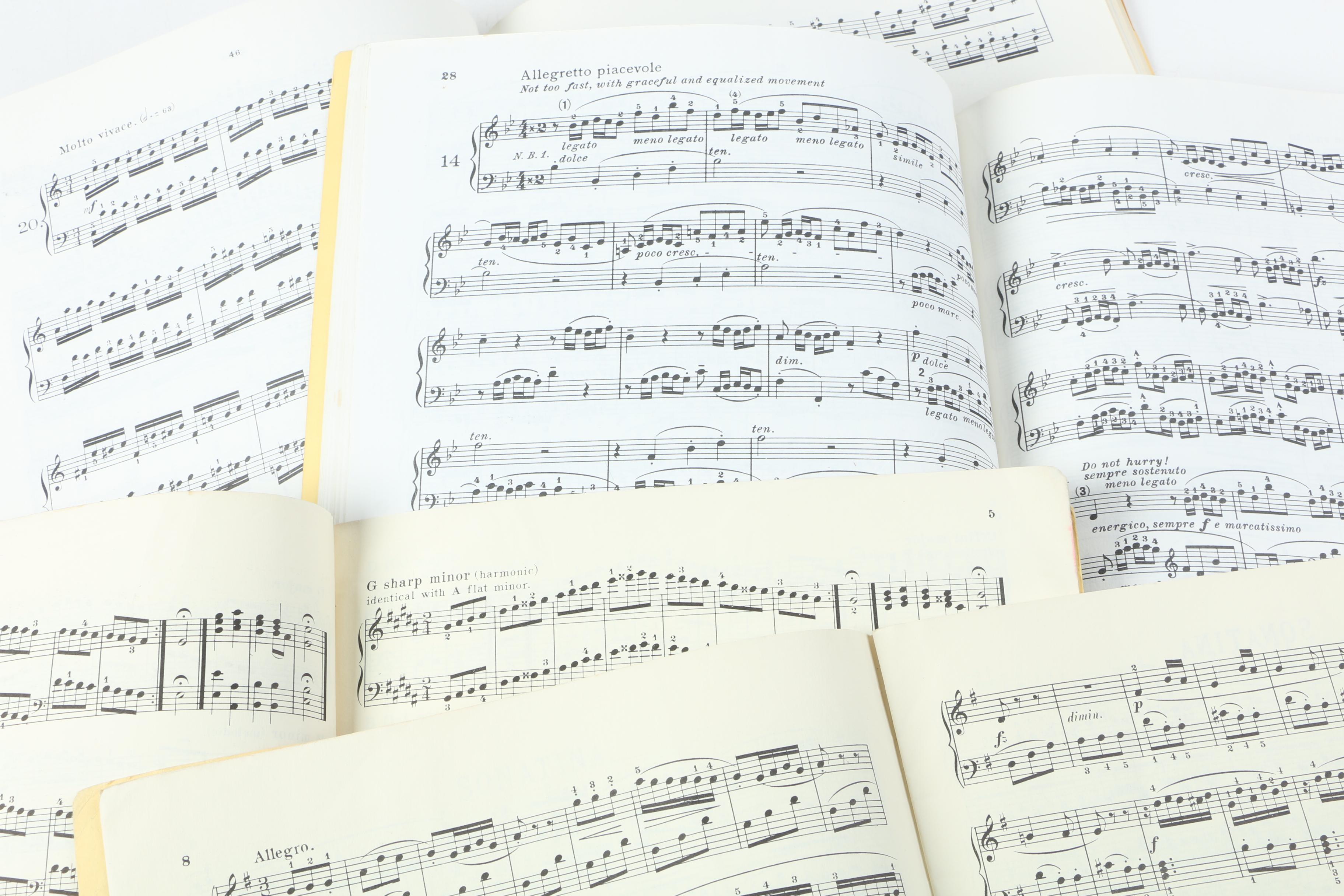 "Schirmer's Library of Musical Classics" Sheet Music Volumes