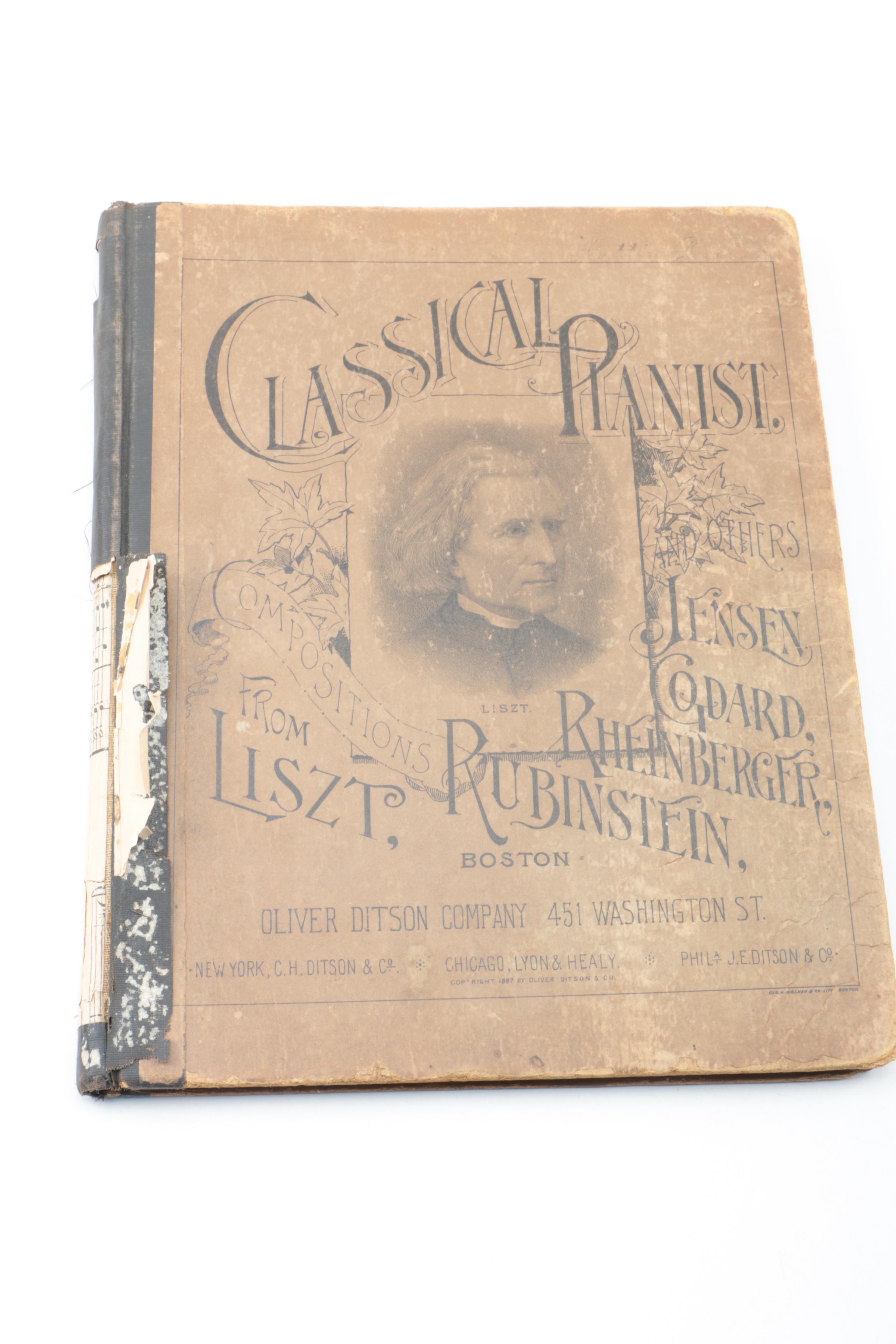 Vintage Classical Sheet Music Books, Including Mendelssohn