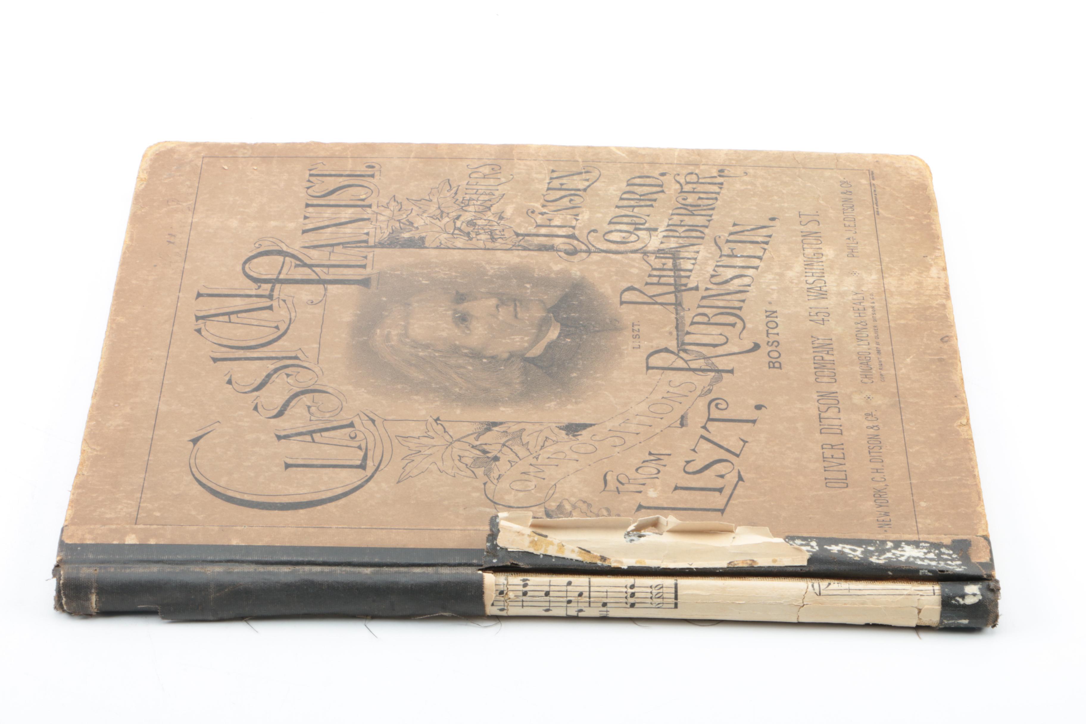 Vintage Classical Sheet Music Books, Including Mendelssohn