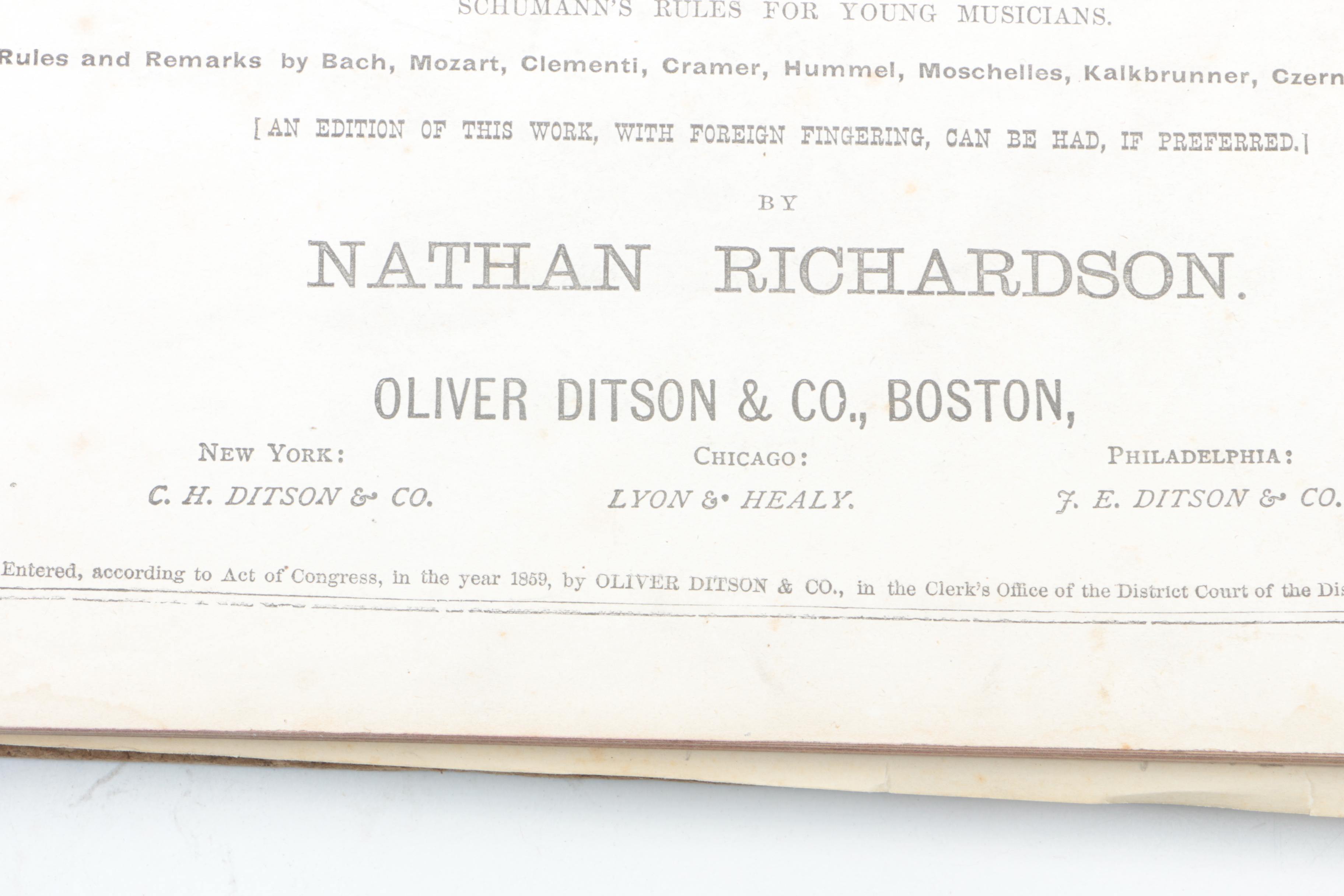 Vintage Classical Sheet Music Books, Including Mendelssohn