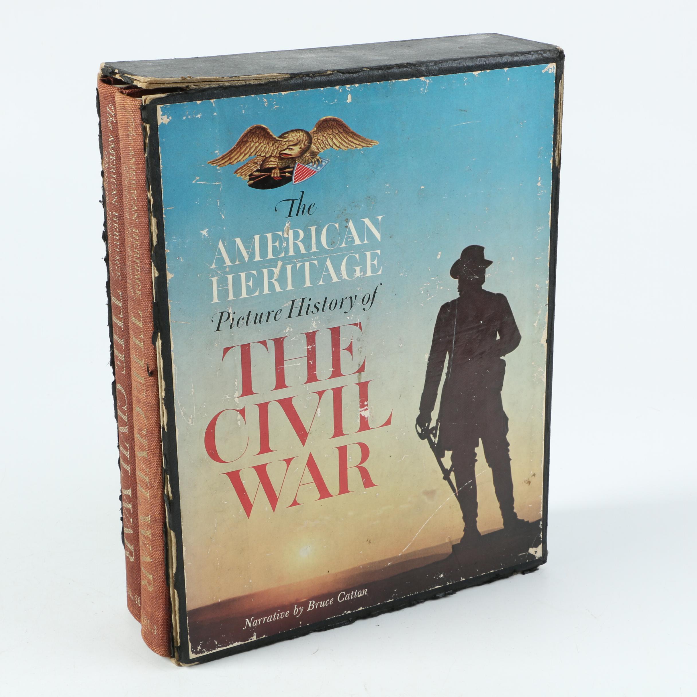 1960 "The American Heritage Picture History of The Civil War" In Two Volumes