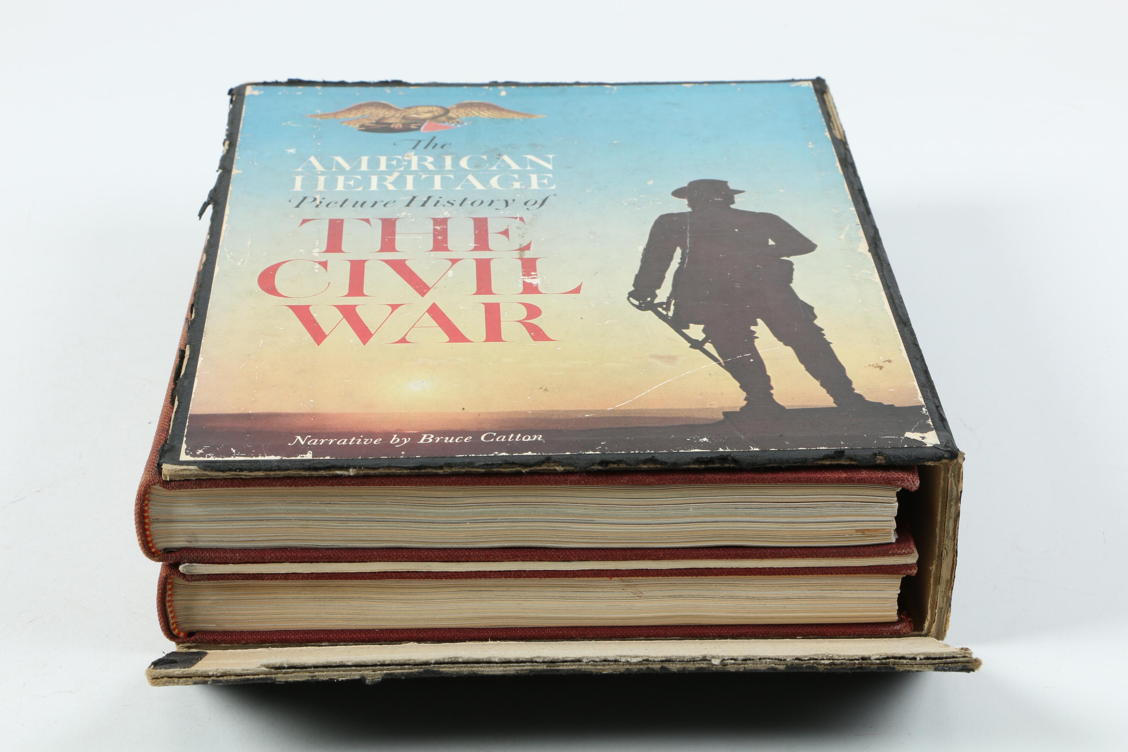 1960 "The American Heritage Picture History of The Civil War" In Two Volumes