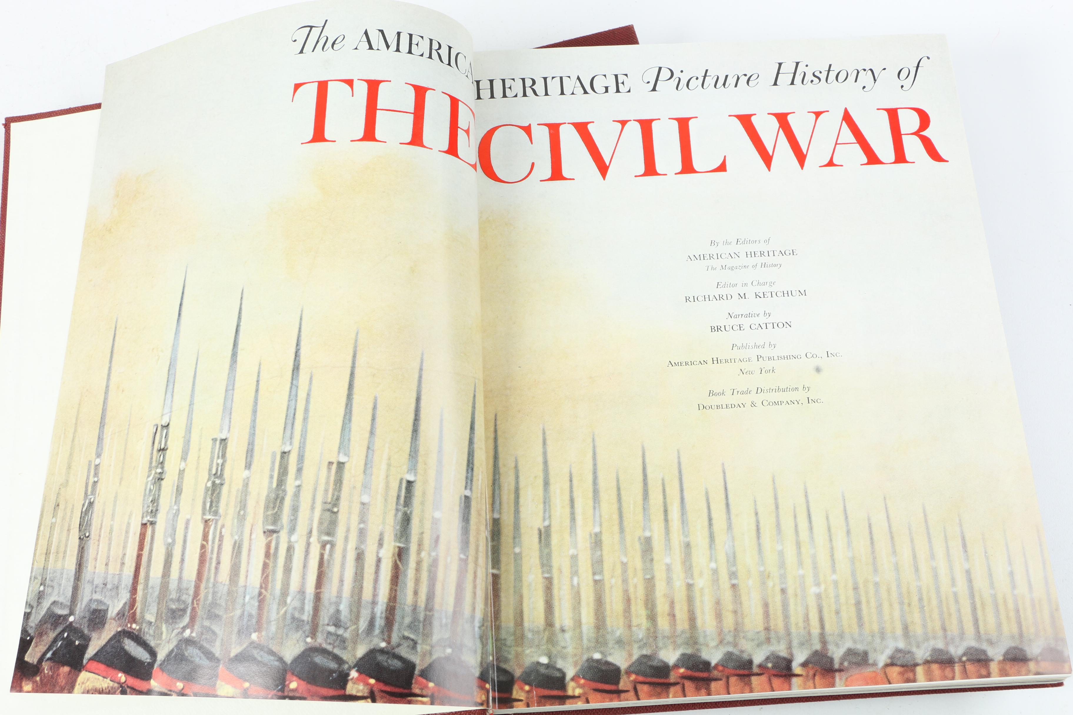 1960 "The American Heritage Picture History of The Civil War" In Two Volumes