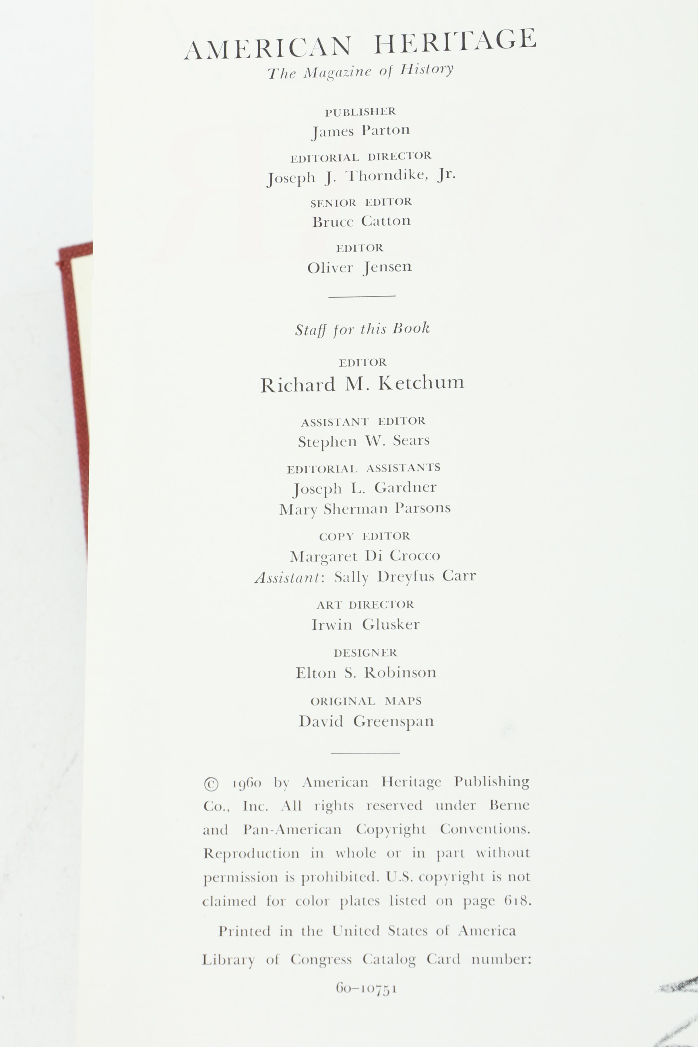 1960 "The American Heritage Picture History of The Civil War" In Two Volumes