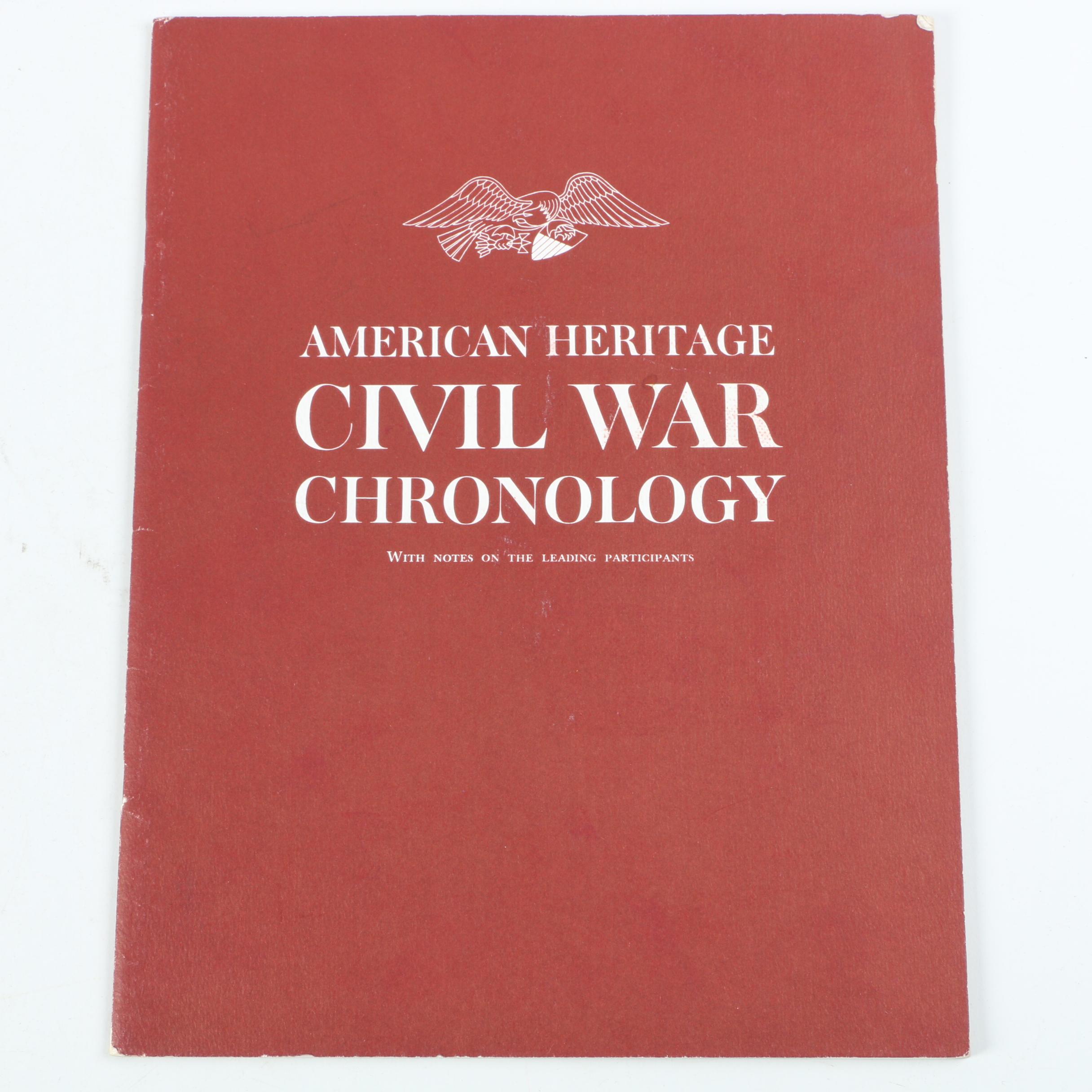 1960 "The American Heritage Picture History of The Civil War" In Two Volumes