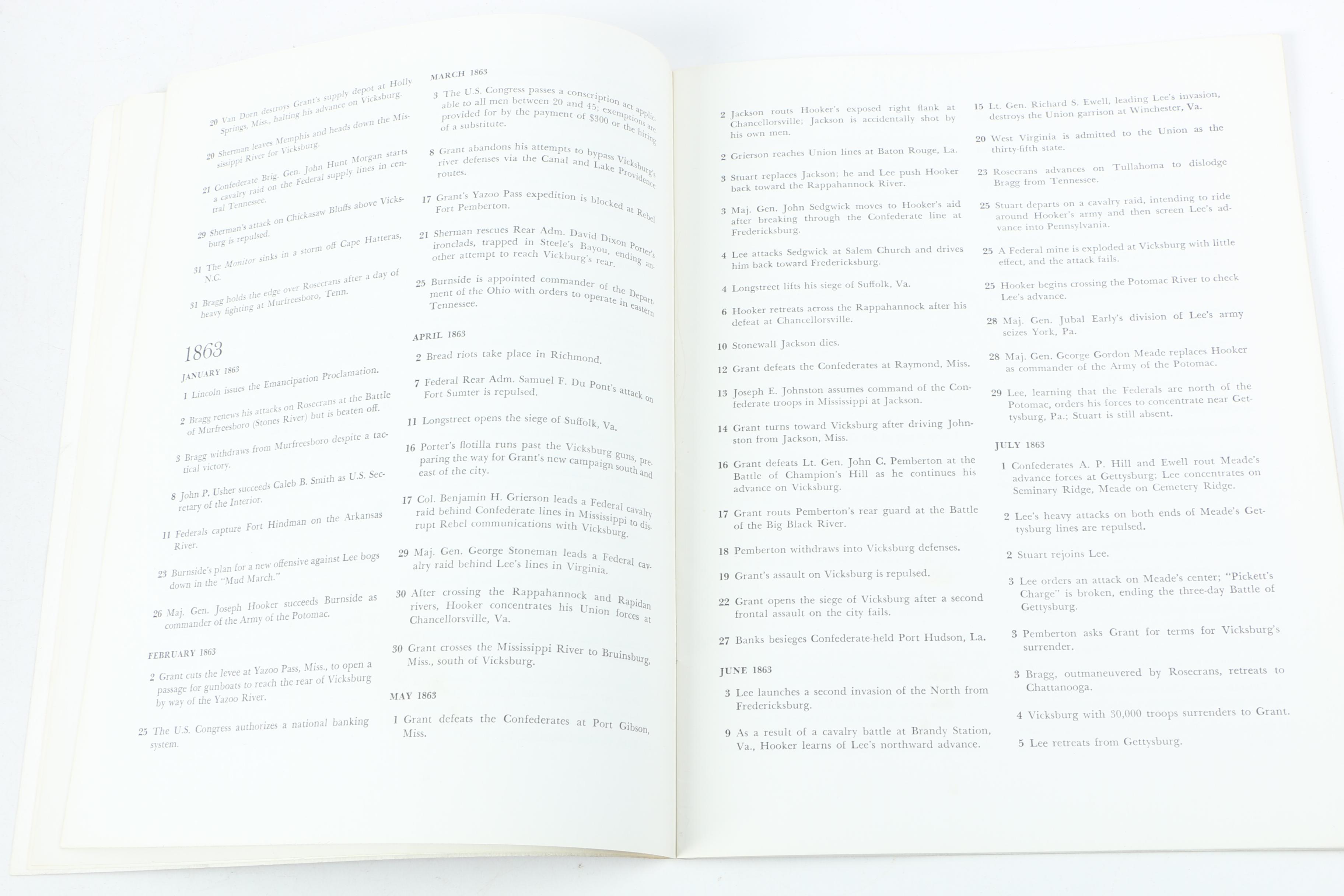 1960 "The American Heritage Picture History of The Civil War" In Two Volumes