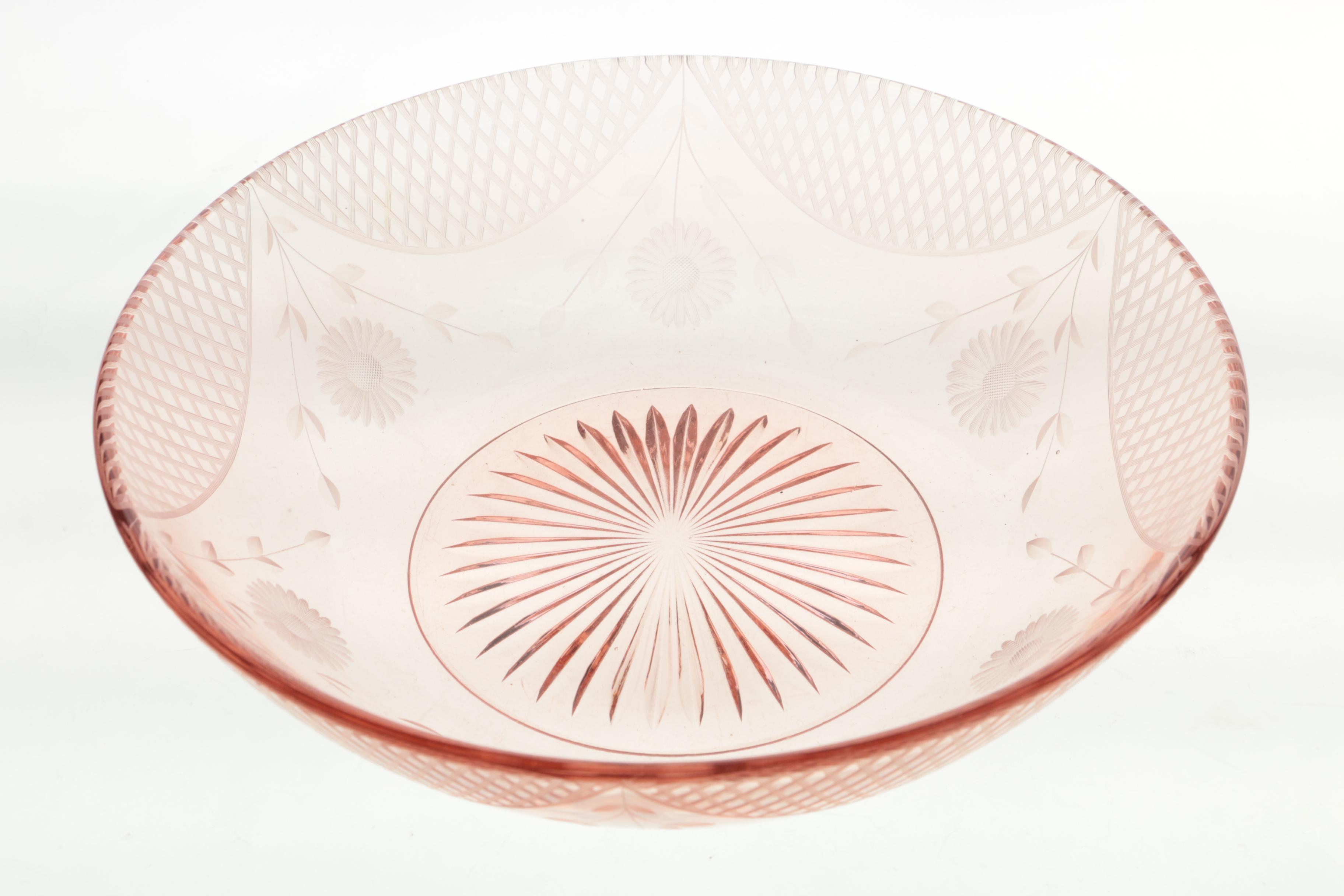 Collection of Vintage Pink Depression Glass Tableware