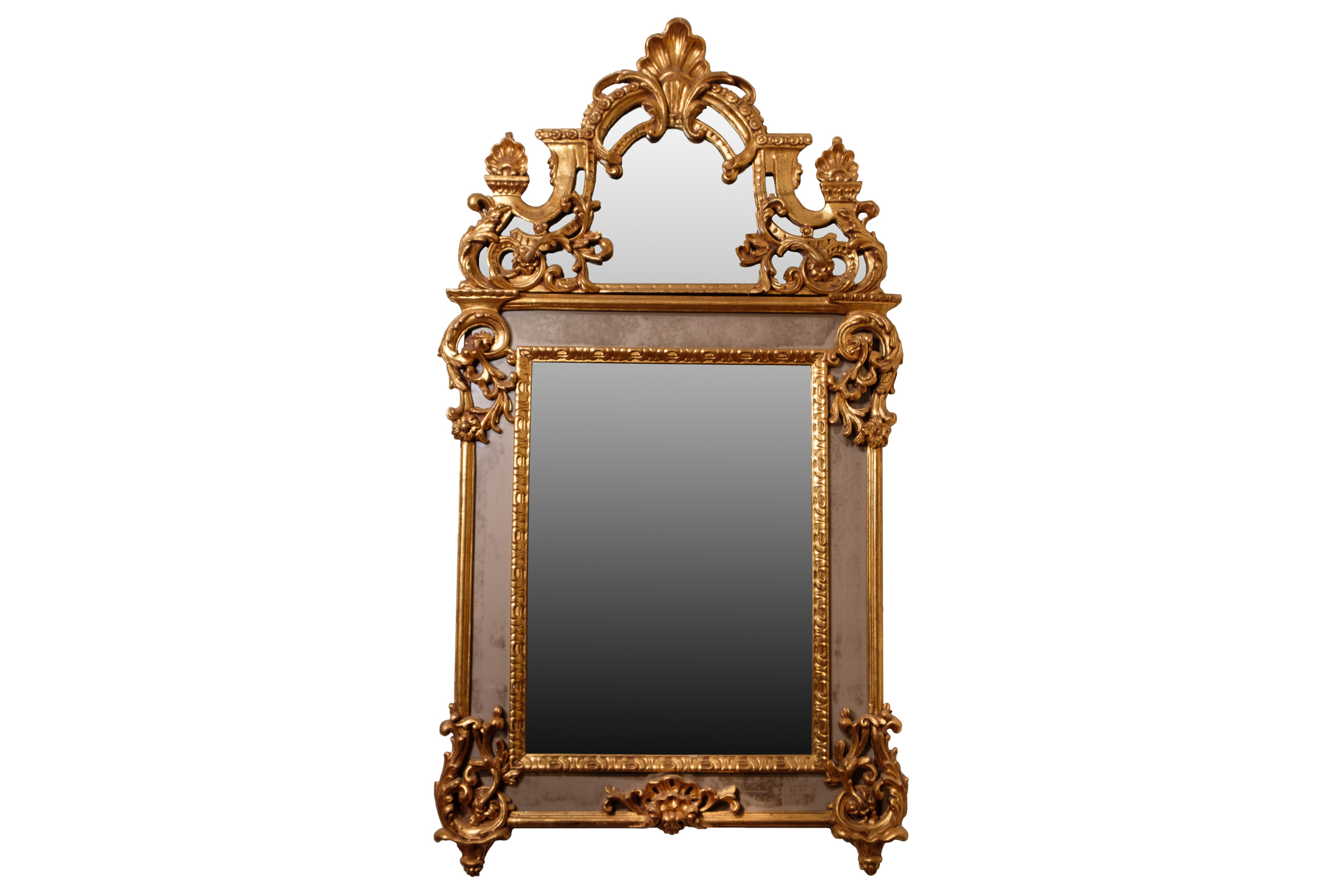 Vintage Ornate Rococo Style Wall Mirror
