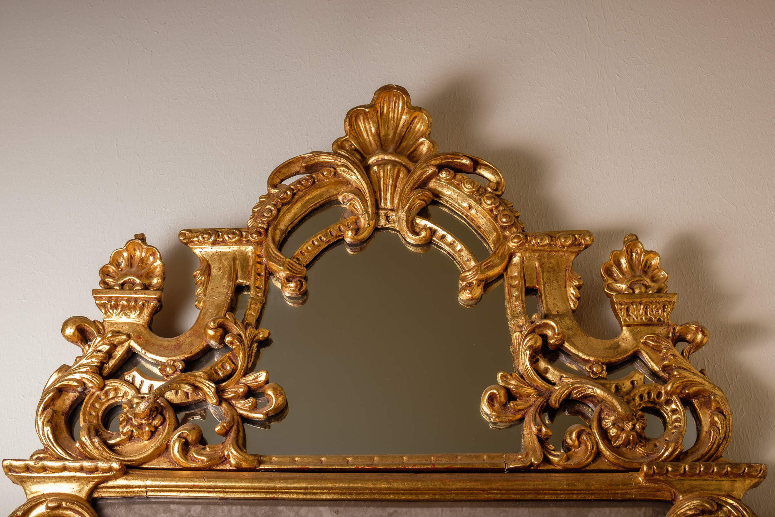 Vintage Ornate Rococo Style Wall Mirror