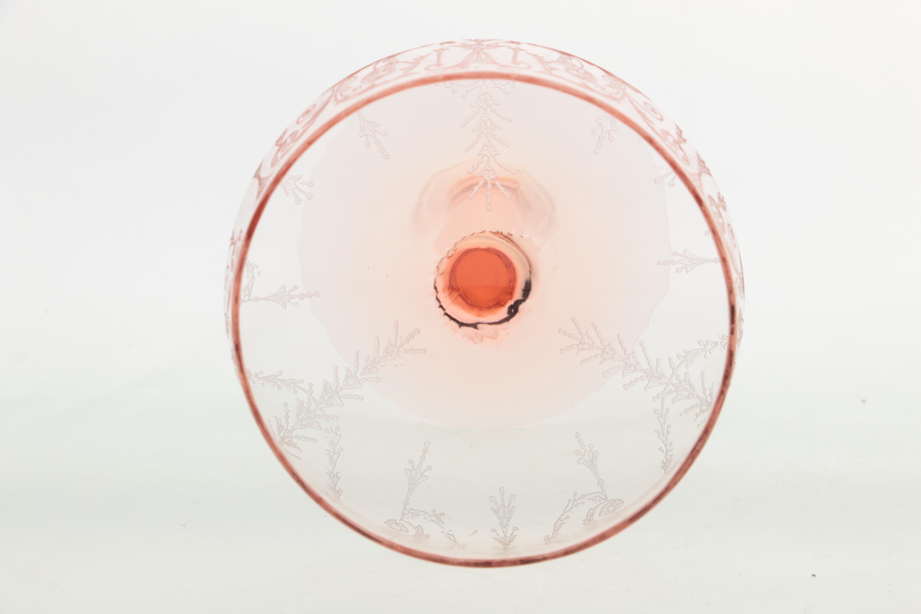 Depression Glass Pink Champagne Coupes