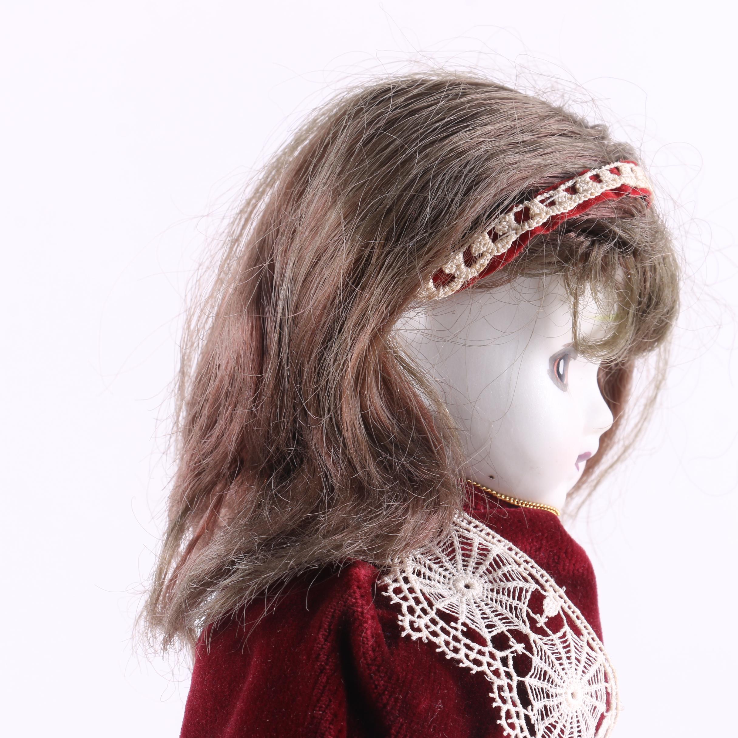 Vintage Hand-Painted Porcelain Doll