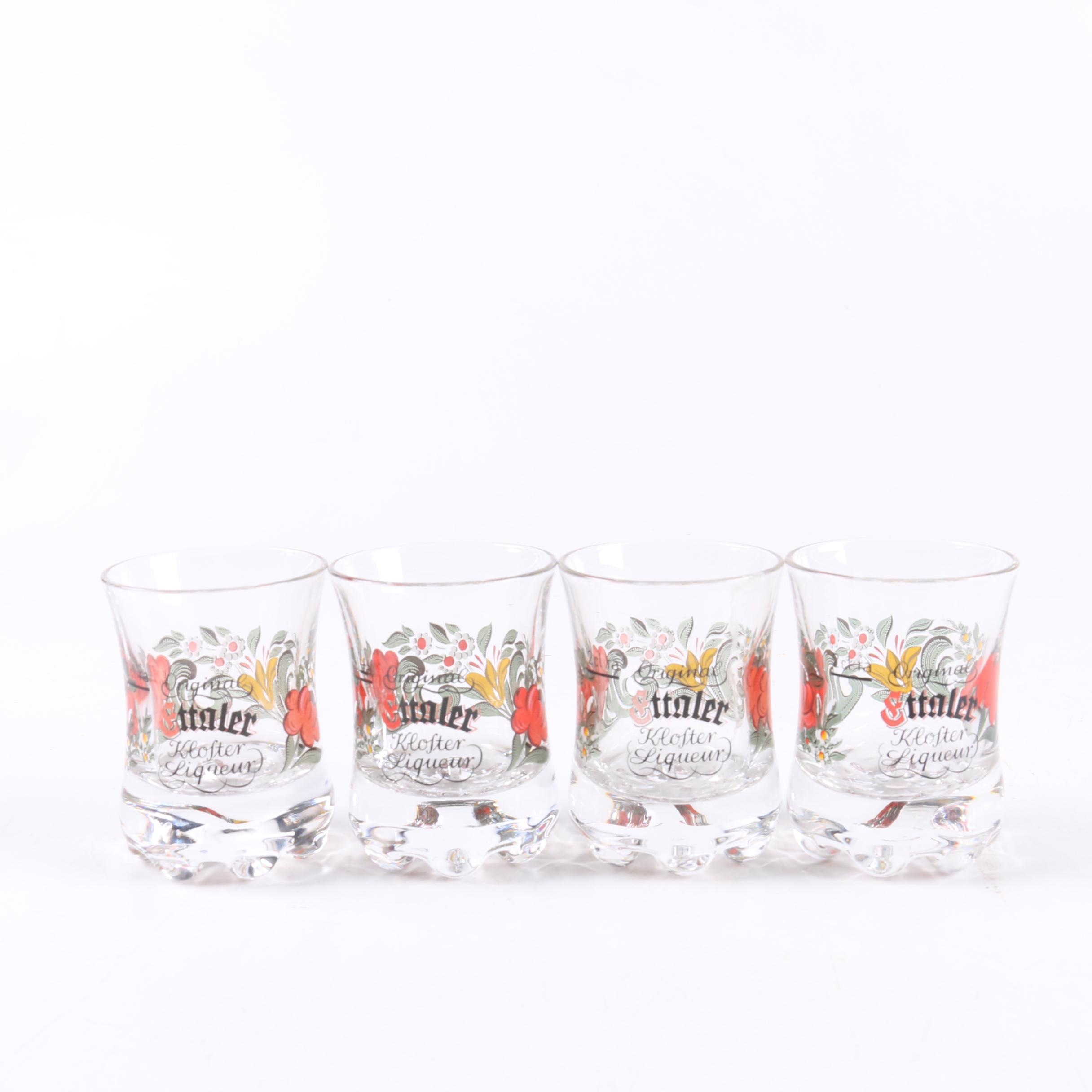 Collection of Original Ettaler Kloster Liqueur Glasses