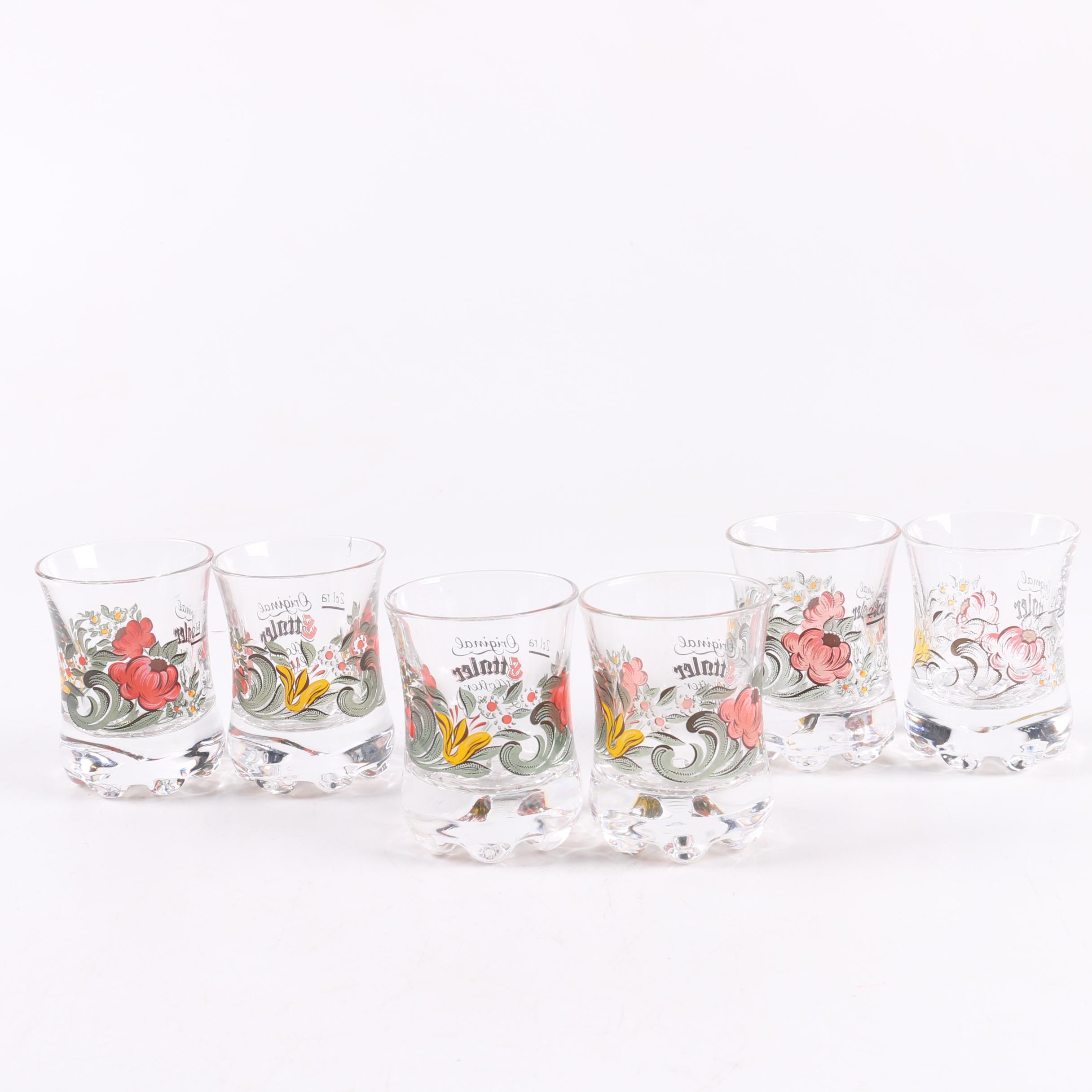 Collection of Original Ettaler Kloster Liqueur Glasses