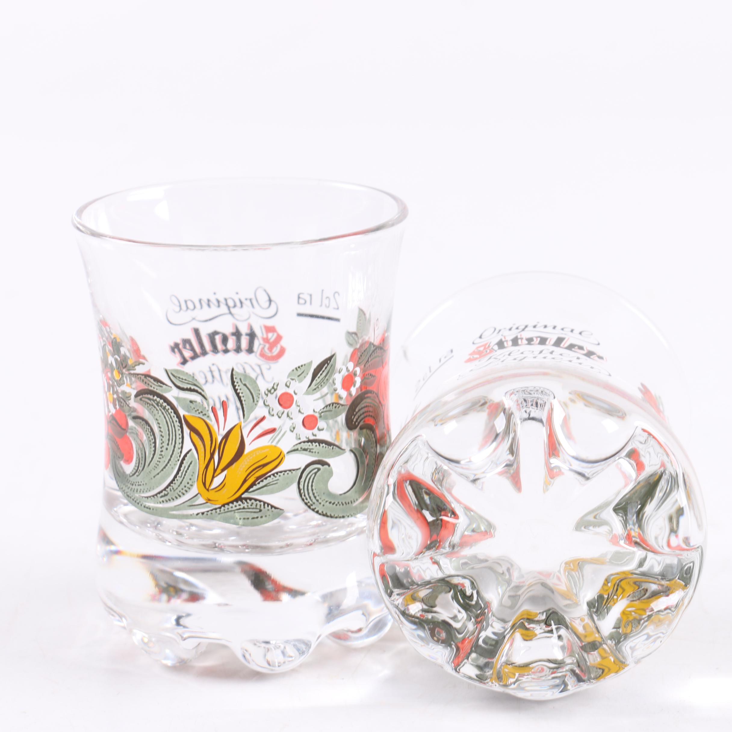 Collection of Original Ettaler Kloster Liqueur Glasses