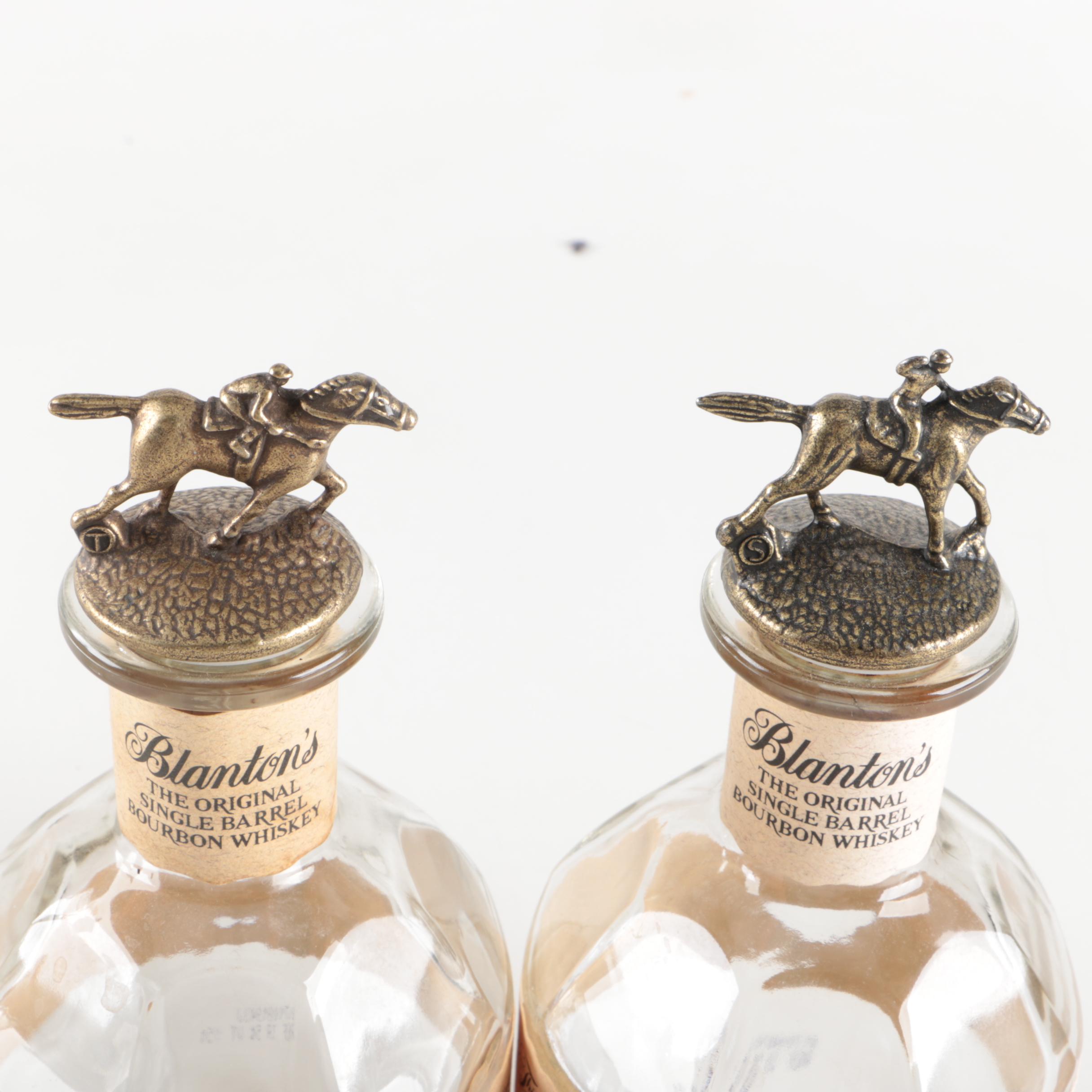 Blanton's Glass Bourbon Bottles