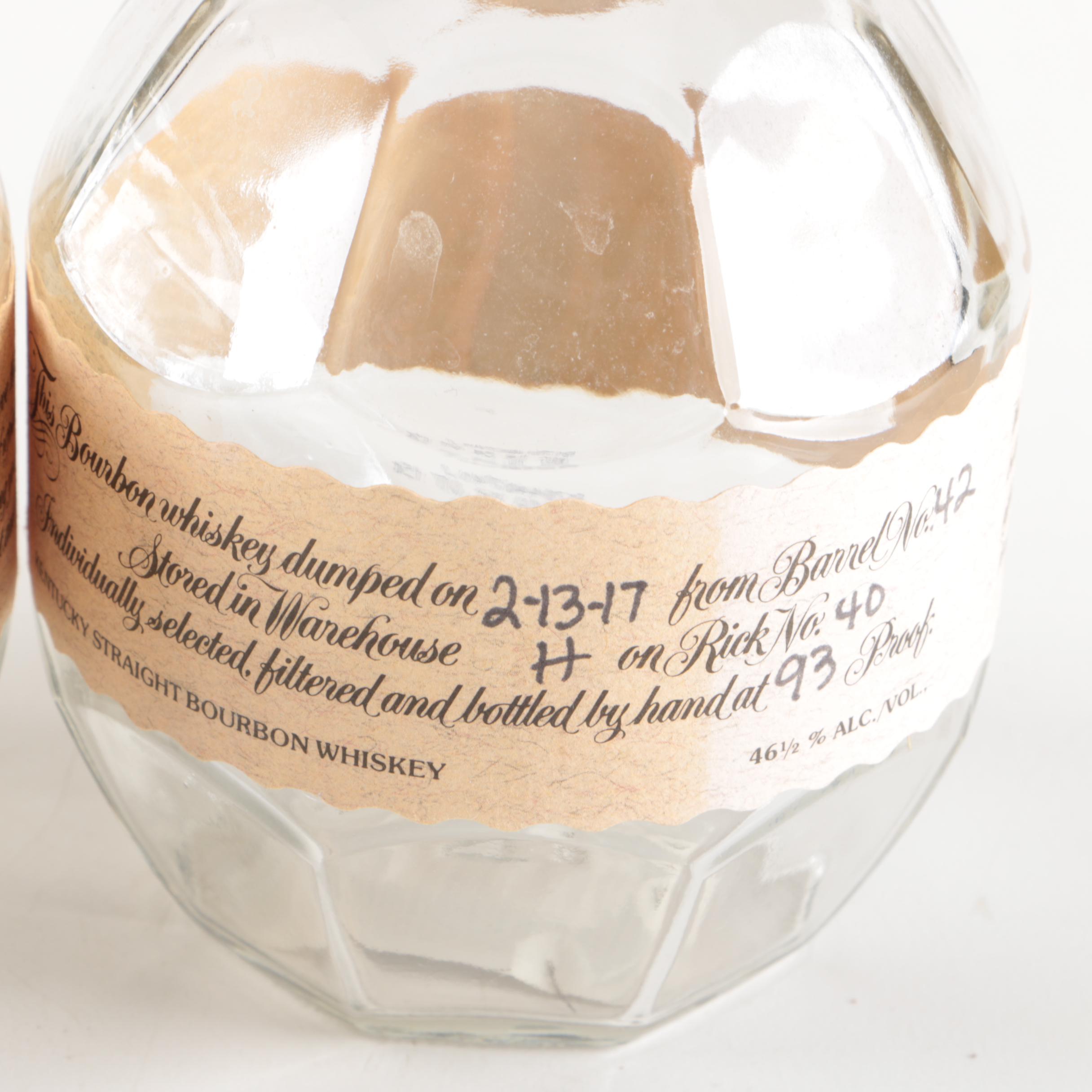 Blanton's Glass Bourbon Bottles