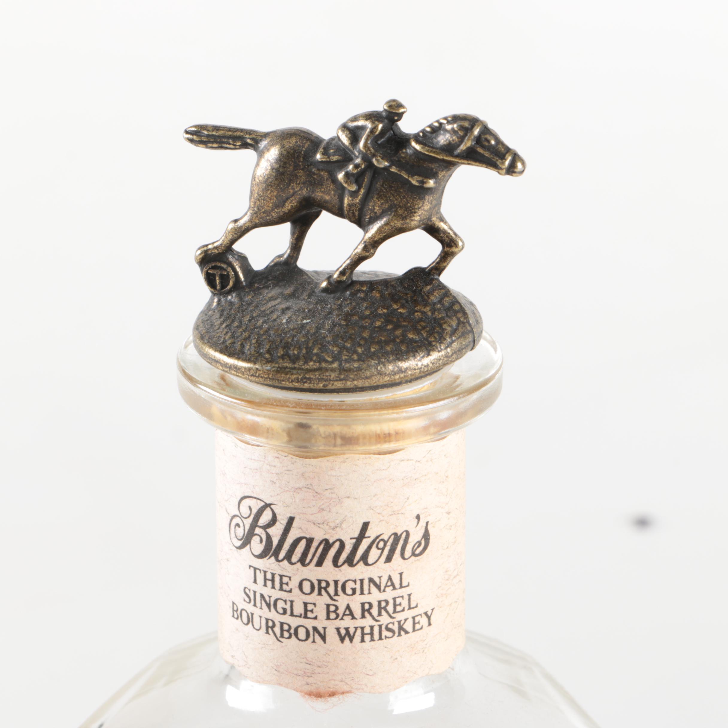Blanton's Glass Bourbon Bottles
