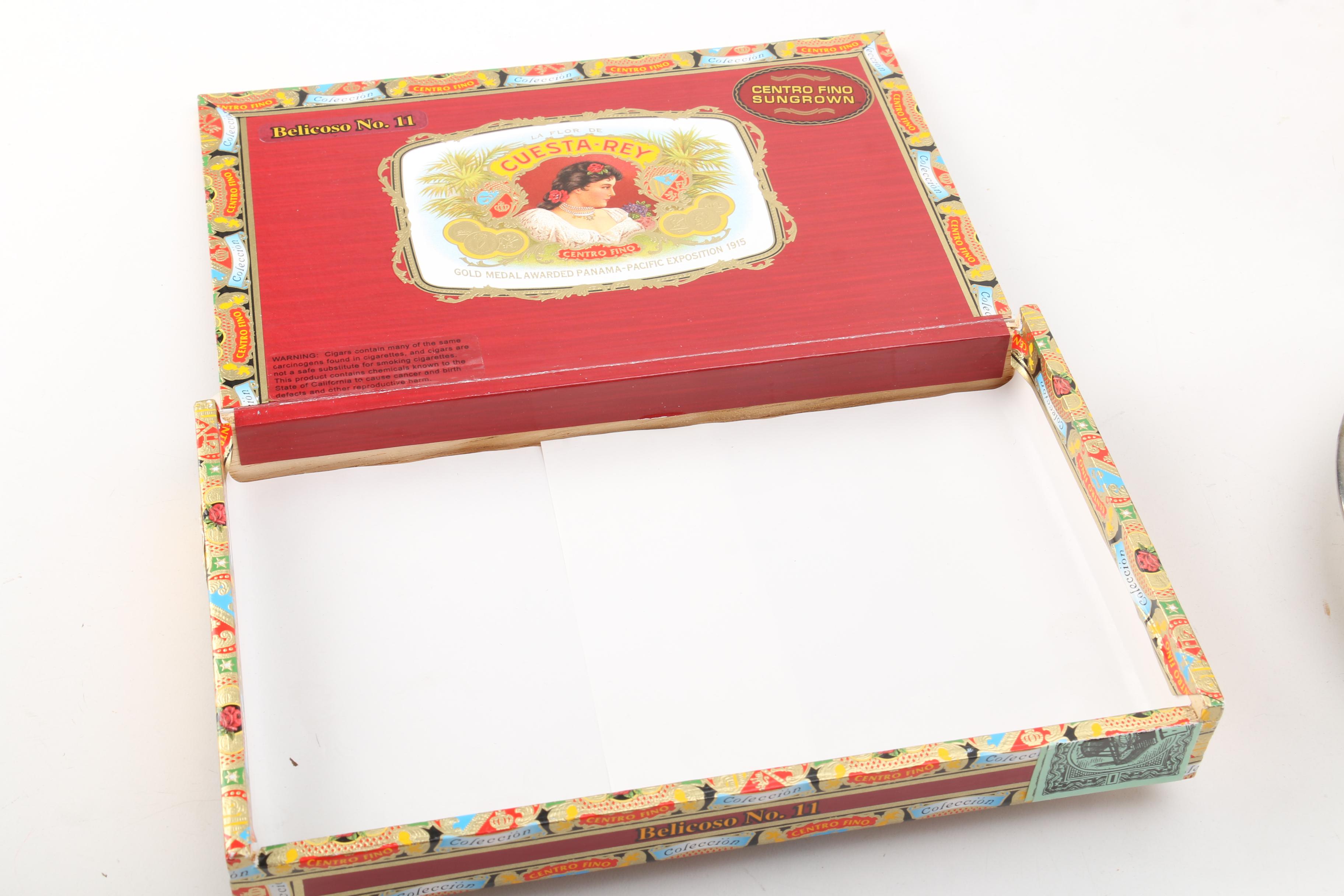 Wooden Humidor with Accessories