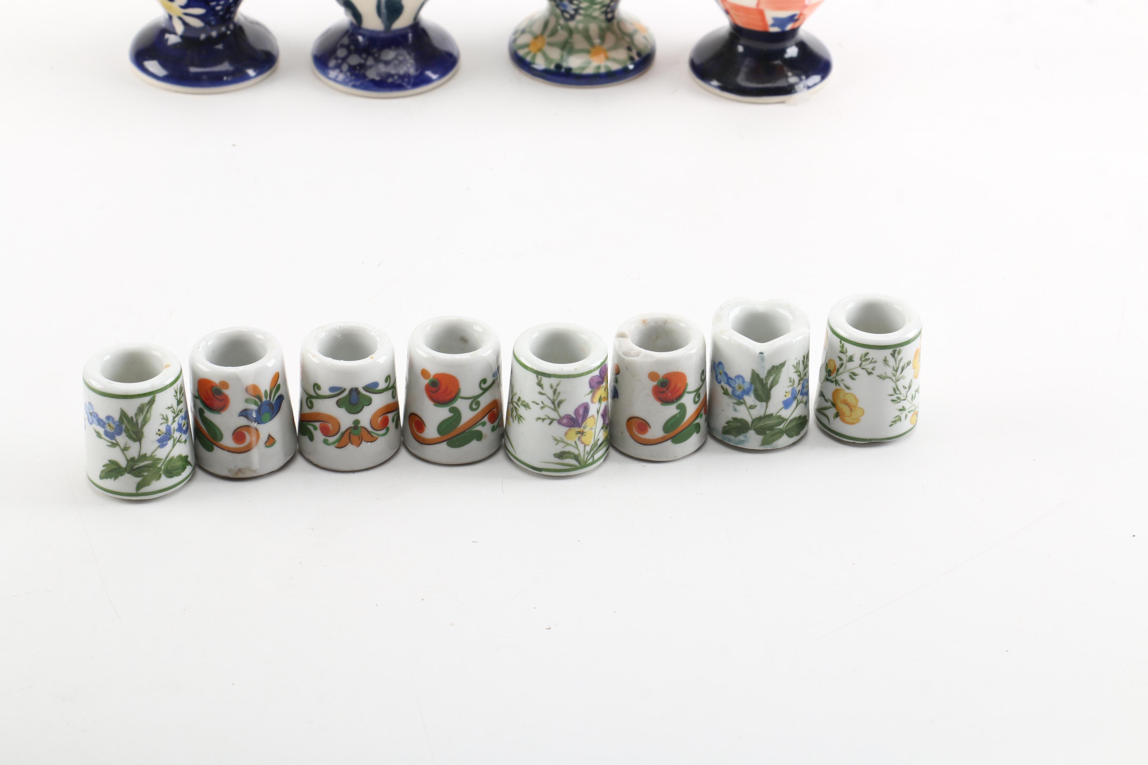 Vintage Ceramic Cups and Candle Holders