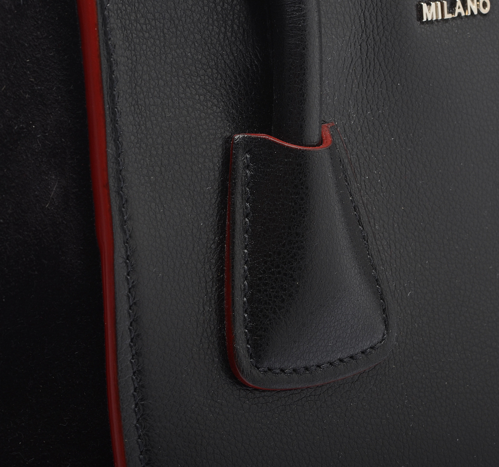 Prada Glace Twin Pocket Leather Handbag